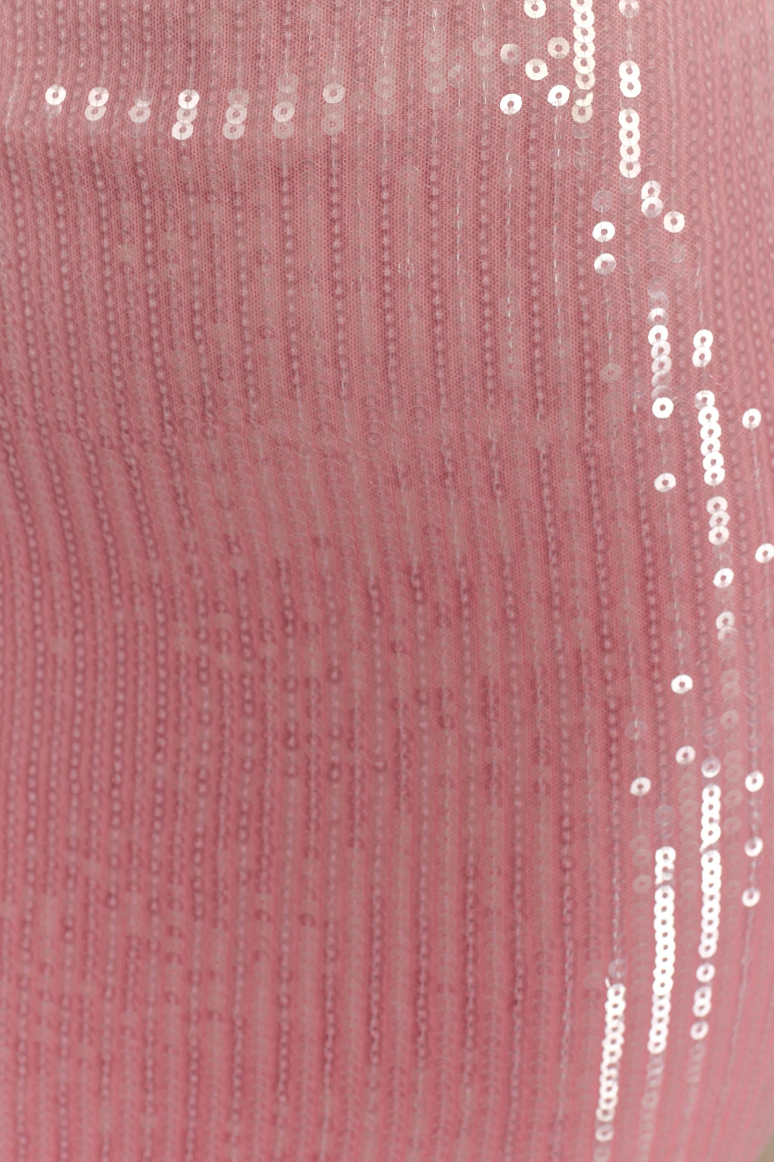Mora Sequin Mini Dress Ombre Pink