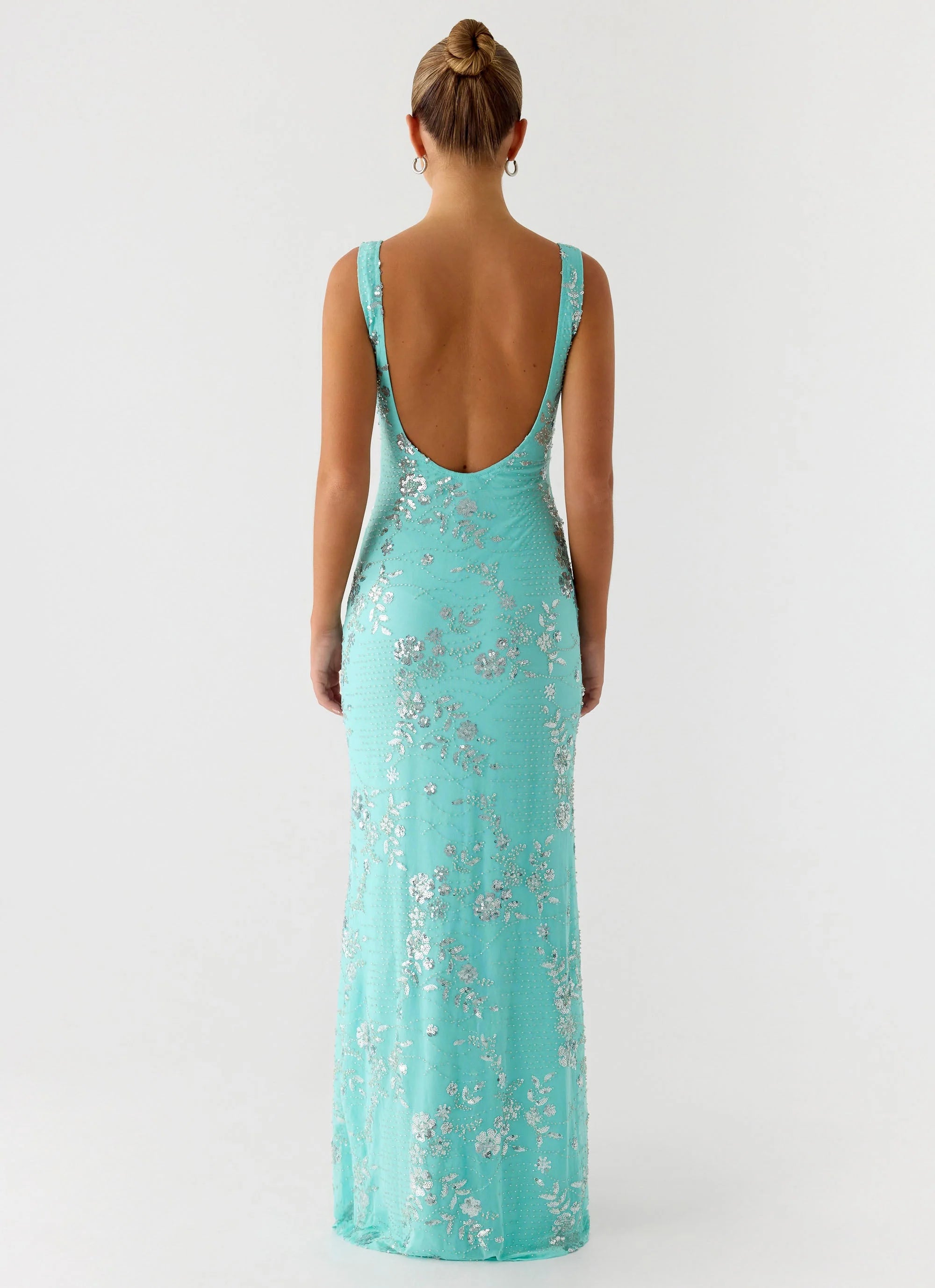 Silvana Maxi Dress Aqua