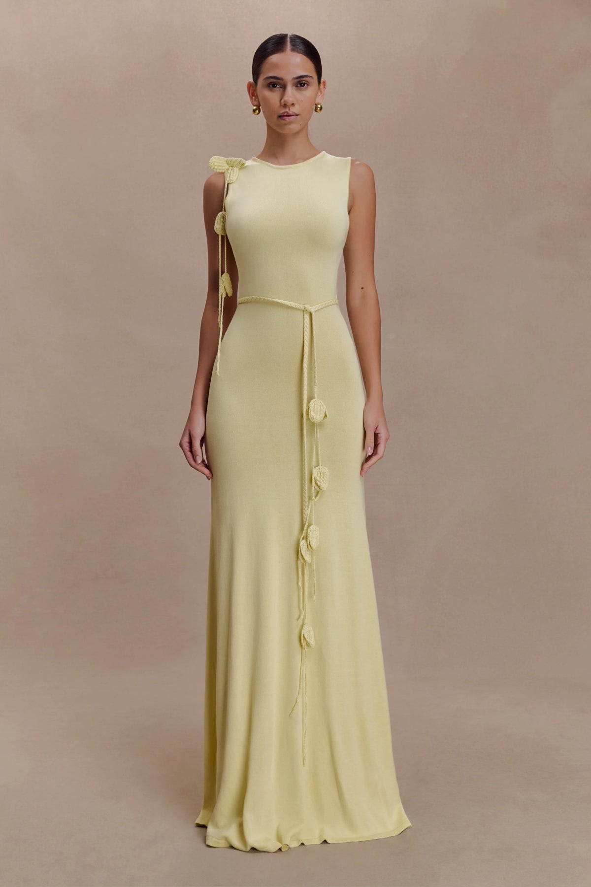 Monay Tulip Maxi Dress Lemon