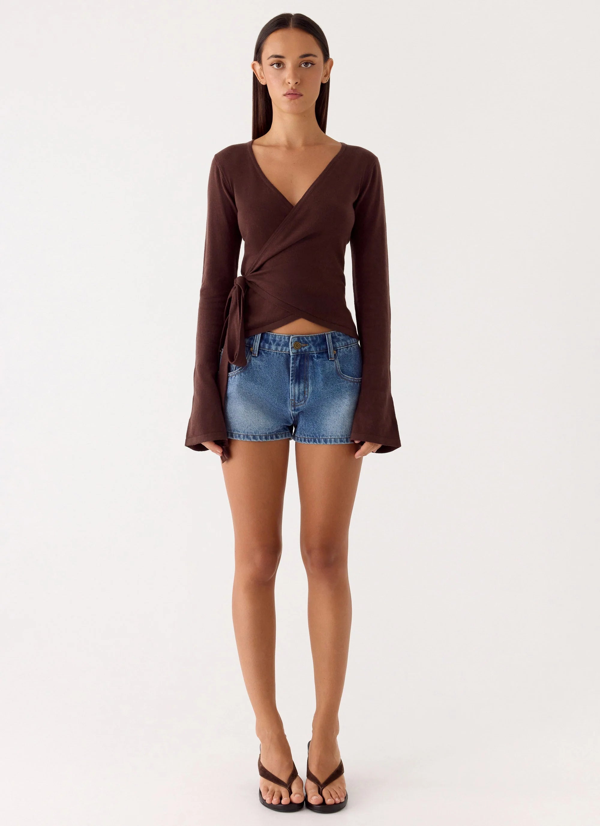 Halo Knit Top - Chocolate