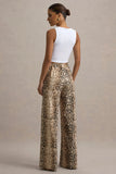 Shaniya Snake Print Wide Leg Trousers