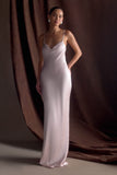 Lilly Sweetheart Satin Maxi Dress Soft Pink