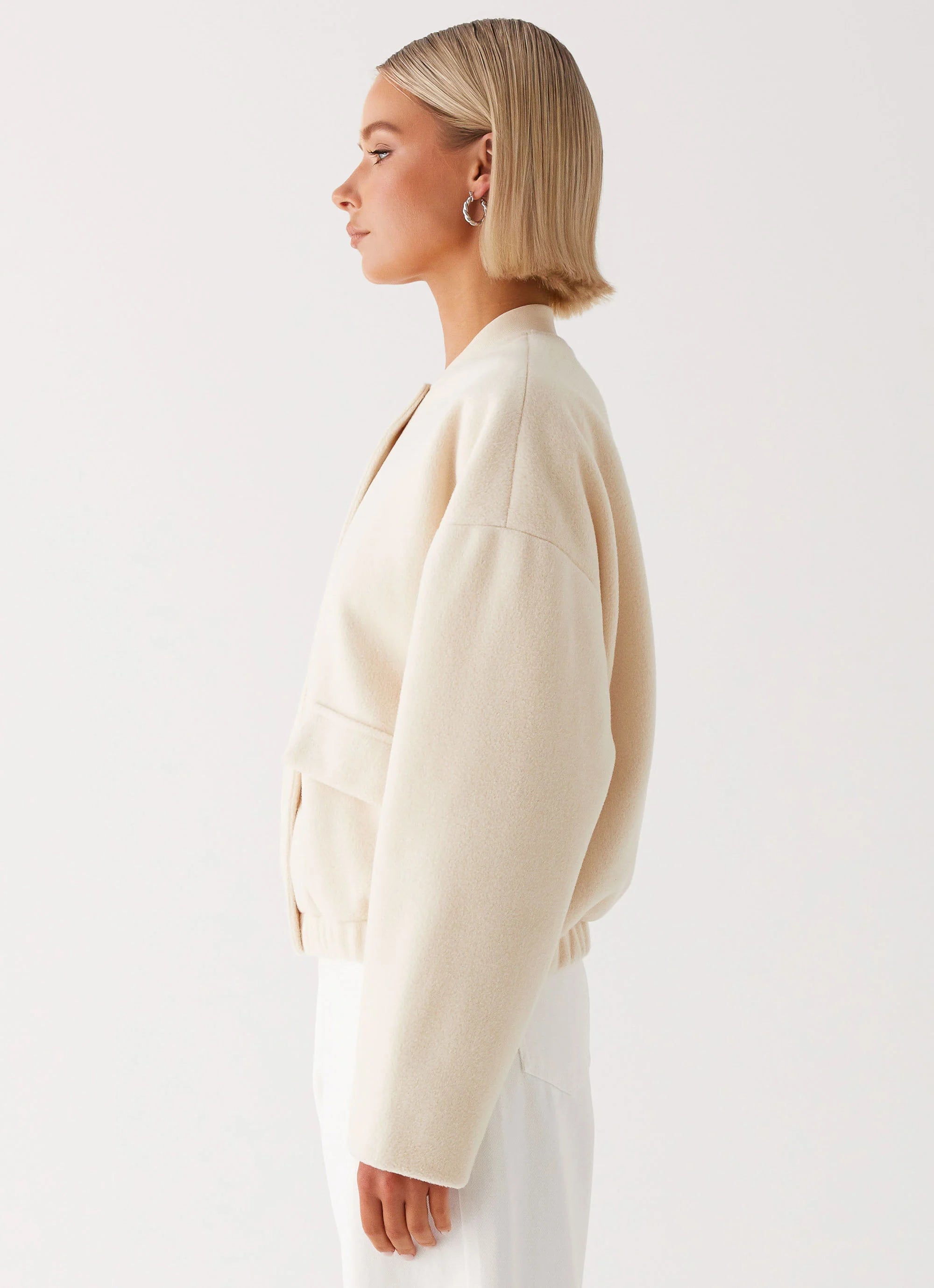 Cloudia Bomber Jacket Ivory