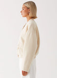 Cloudia Bomber Jacket Ivory