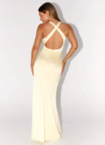 Desi Halterneck Maxi Dress Yellow