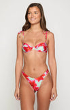 90 Swim Bianca Green Floral Bikini Top