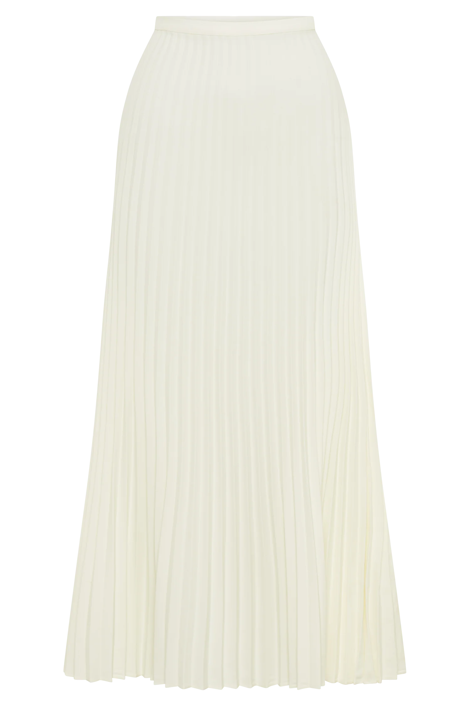Twyla Pleated Suiting Maxi Skirt Ivory