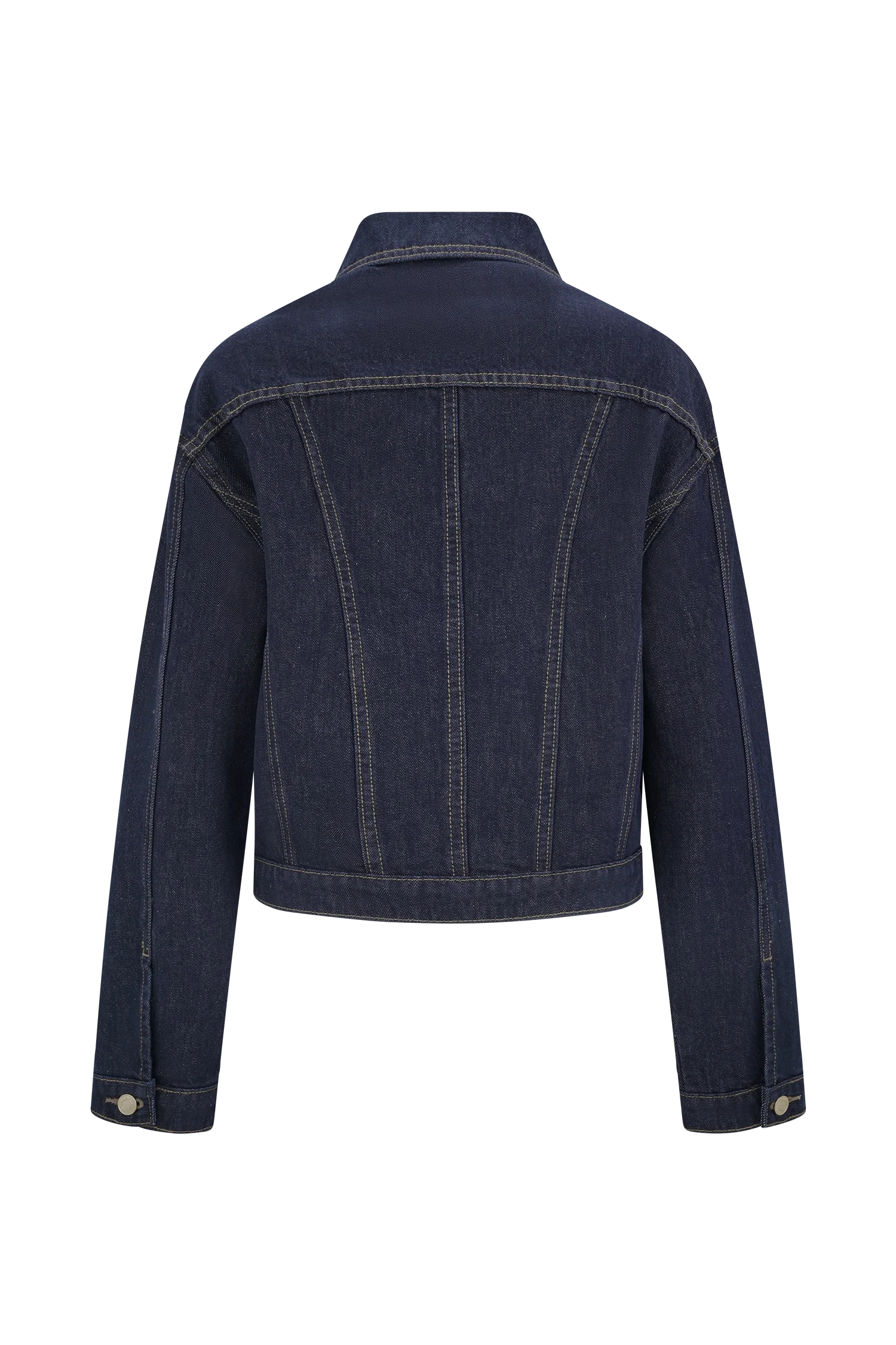 Kirra Cinched Denim Jacket Washed Indigo Blue