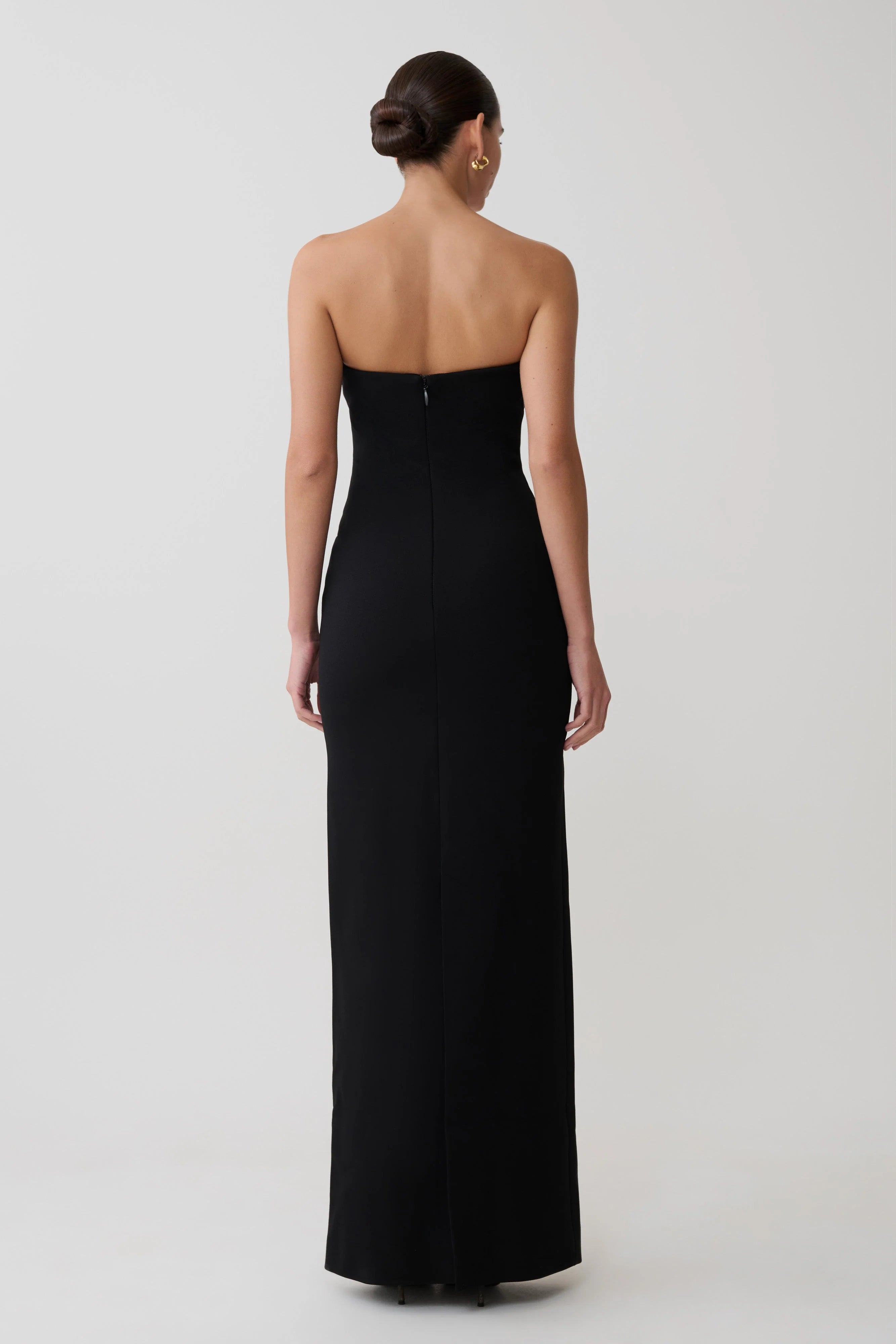 Lianne Strapless Maxi Dress Black
