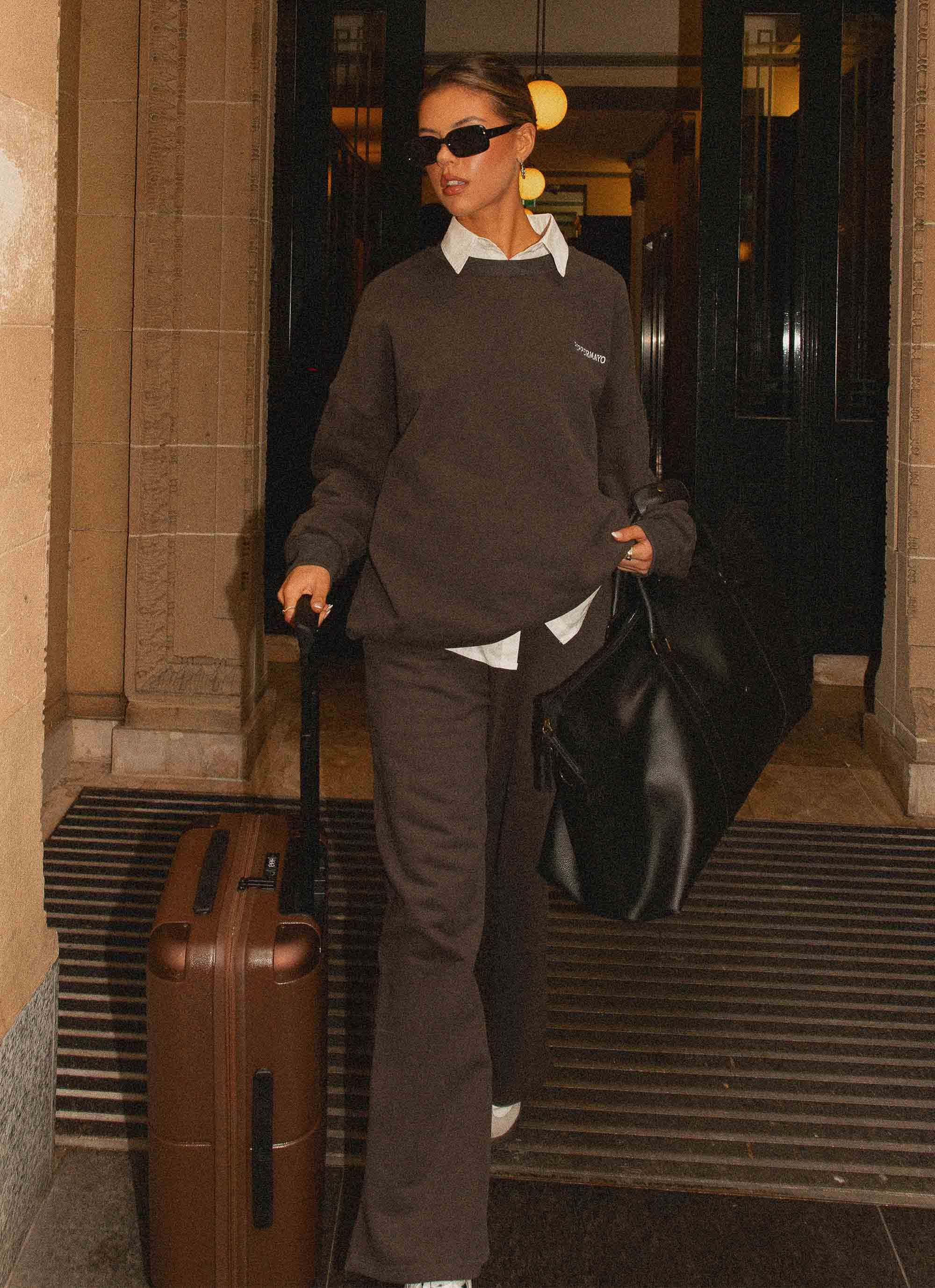 Signature Oversized Sweatshirt Charcoal