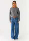 Etty Knit Cardigan Dark Grey