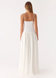 Giovanna Linen Maxi Dress White