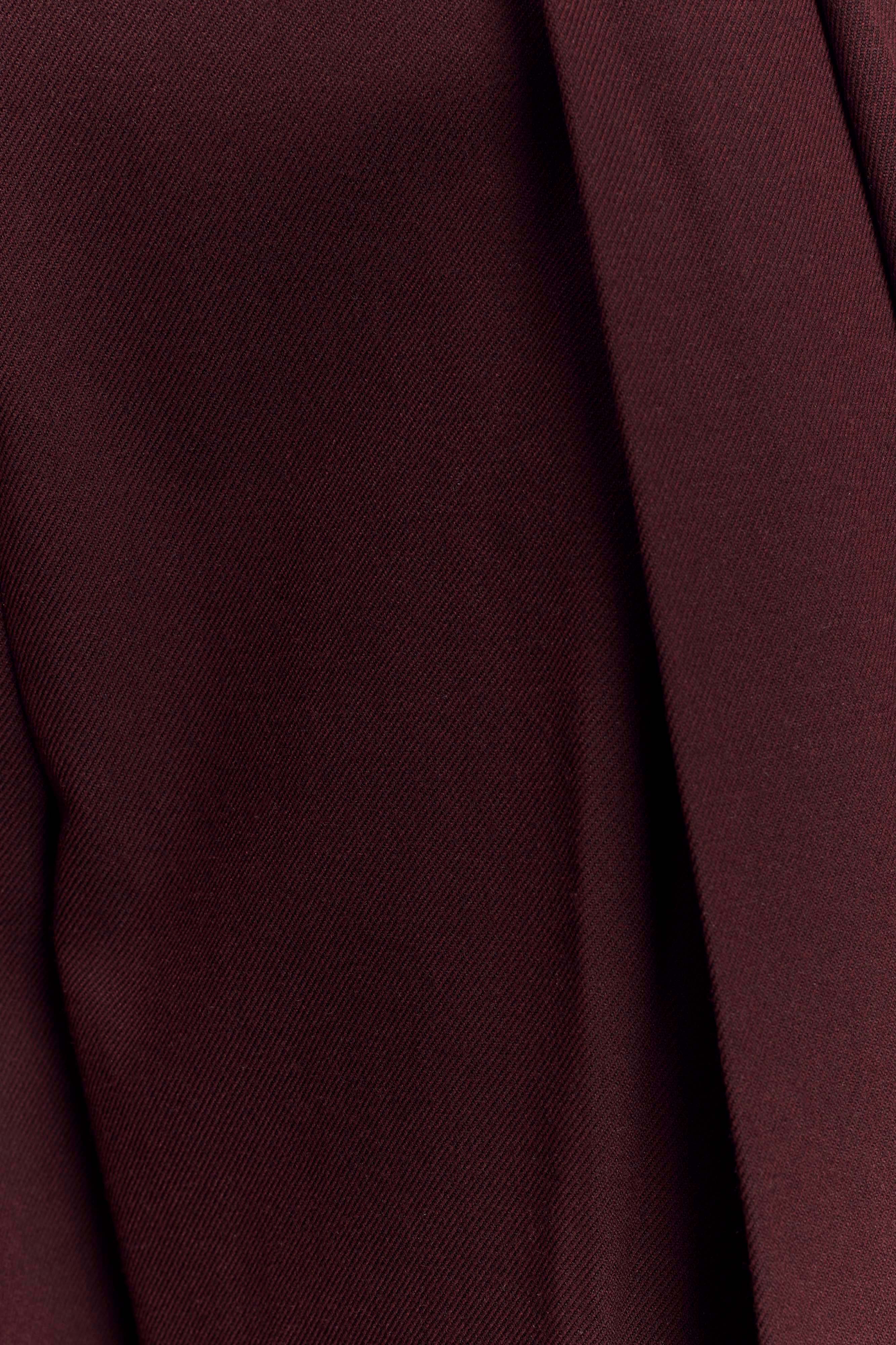 Penelope Pleated High Waisted Pants Mahogany