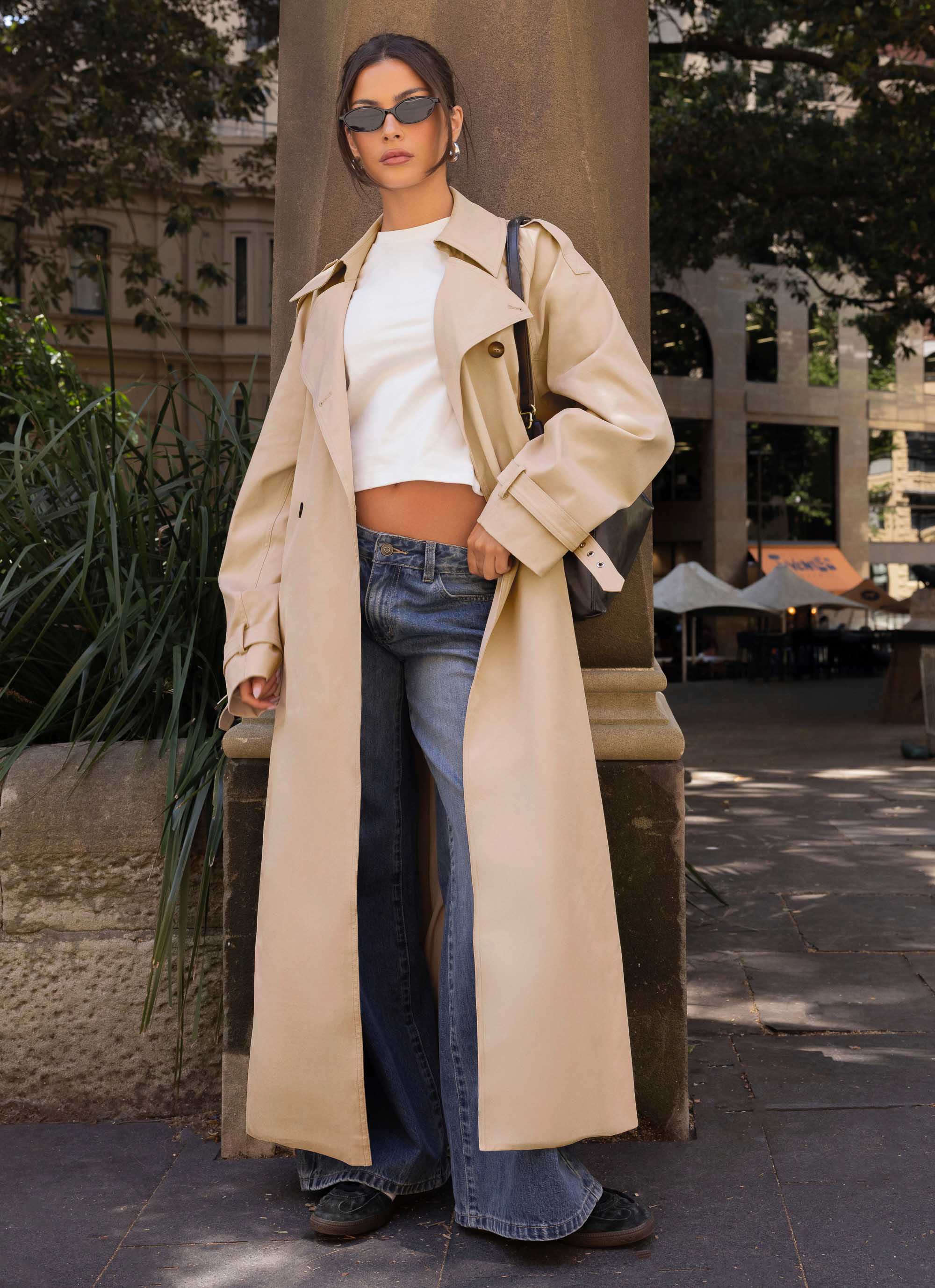 Jackie Trench Coat Tan