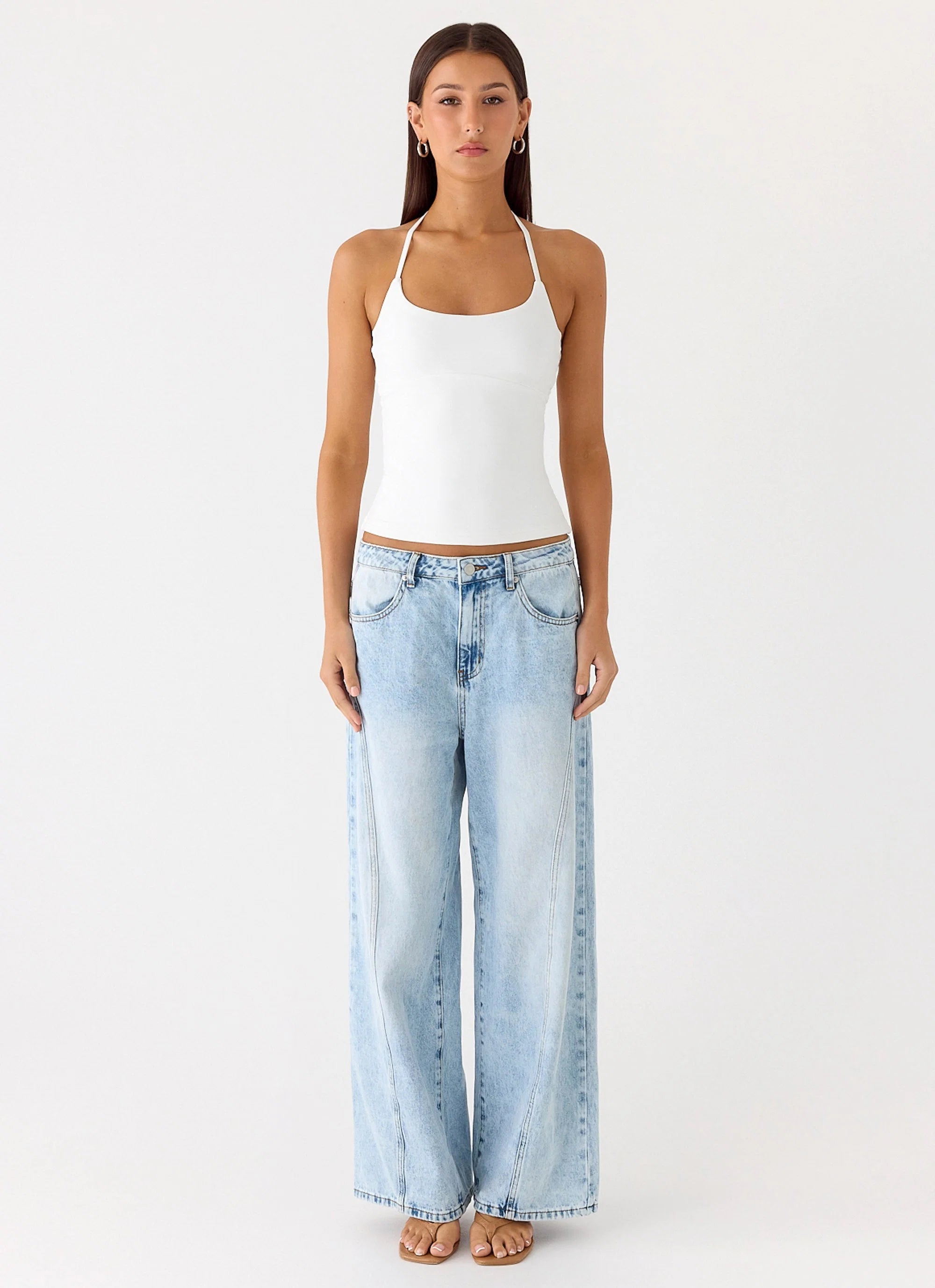 Chauncey Halter Top White