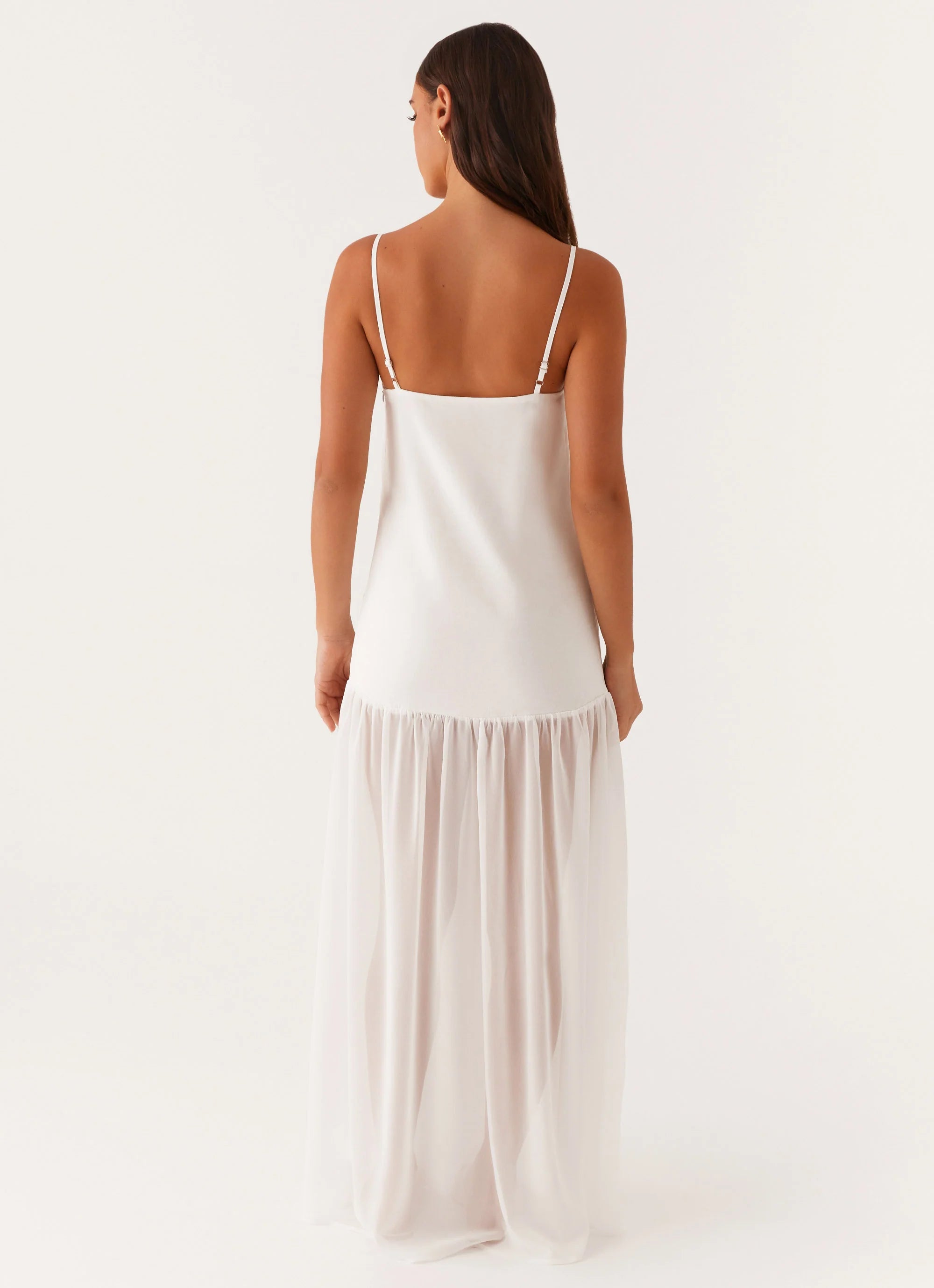Heavenly Linen Maxi Dress White