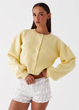 Daphne Knit Cardigan Butter Yellow