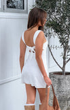 Taylor White Tie Back Mini Dress