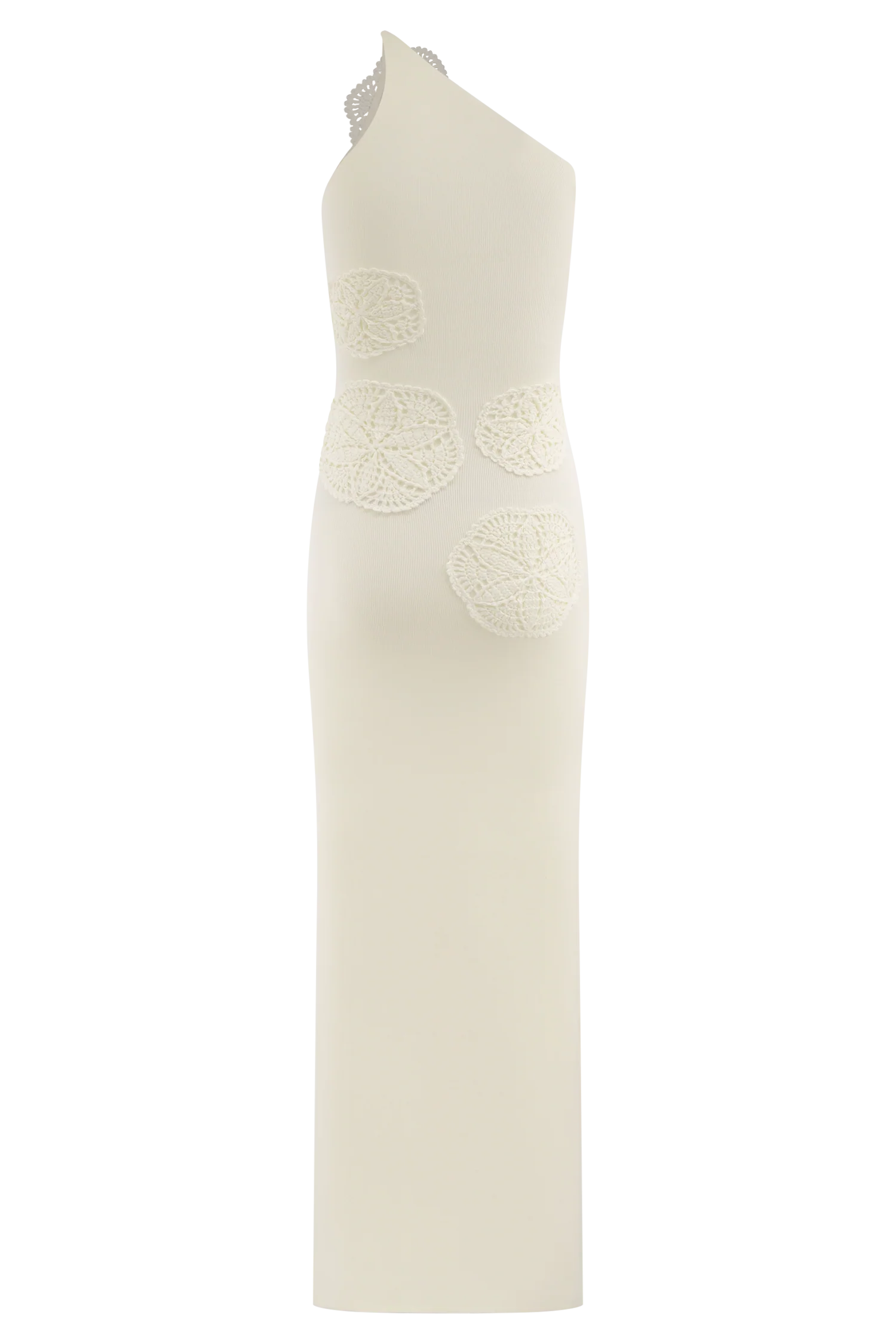 Teneika Crochet Knit Maxi Dress Ivory