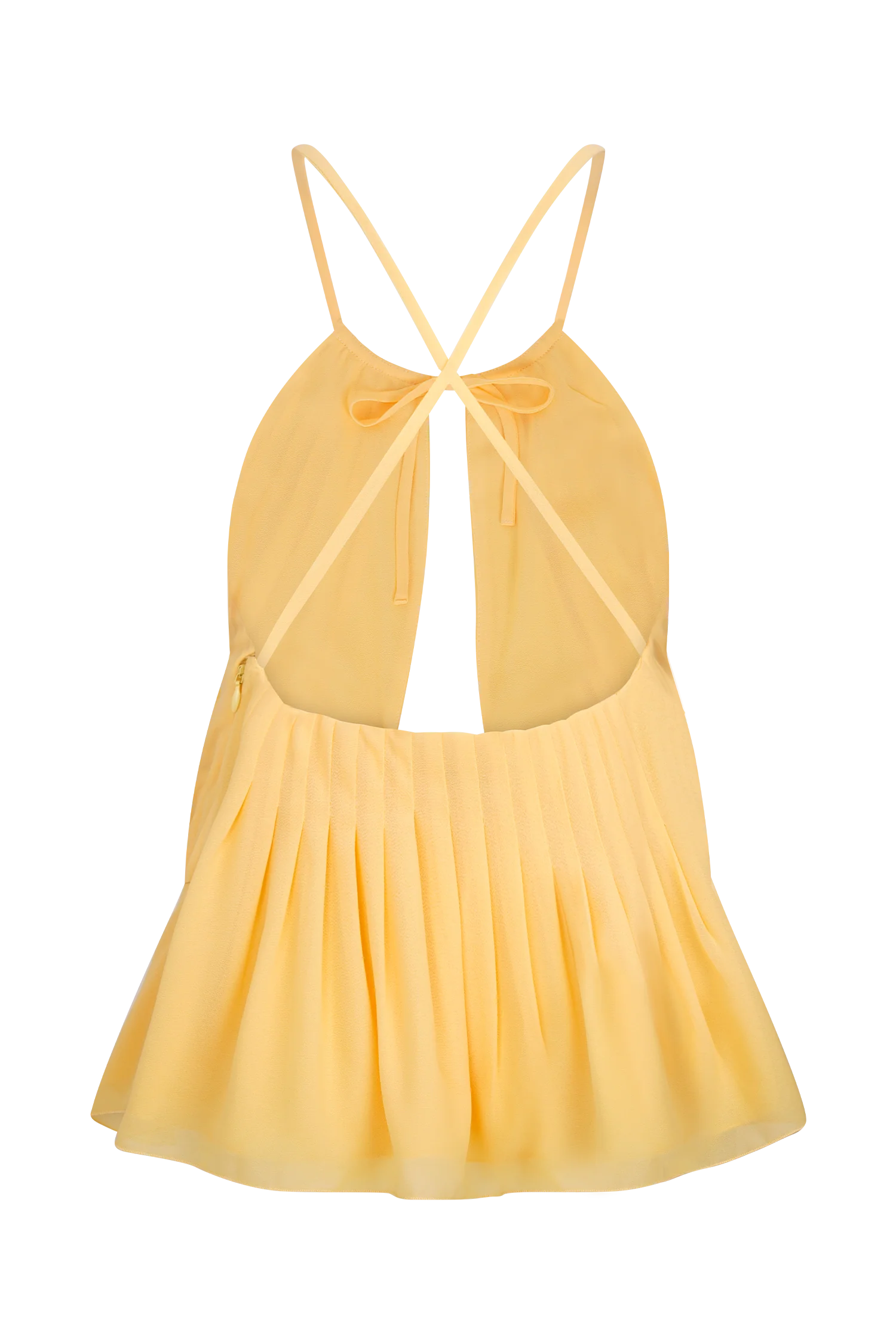 Korra Chiffon Halter Top Butterscotch