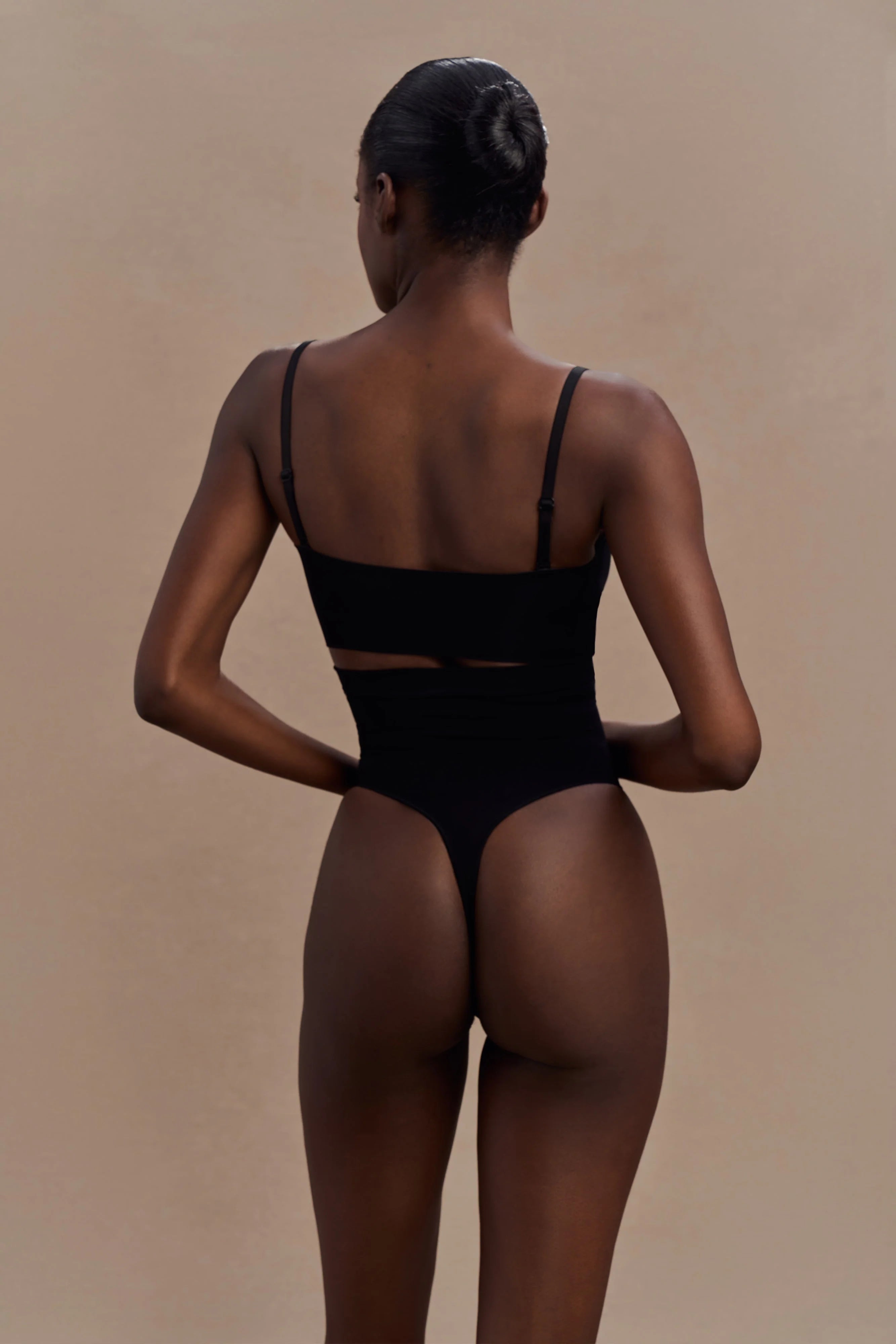 Saria High Waist Shapewear Briefs Black
