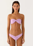 Delta Bandeau Bikini Top Lavender