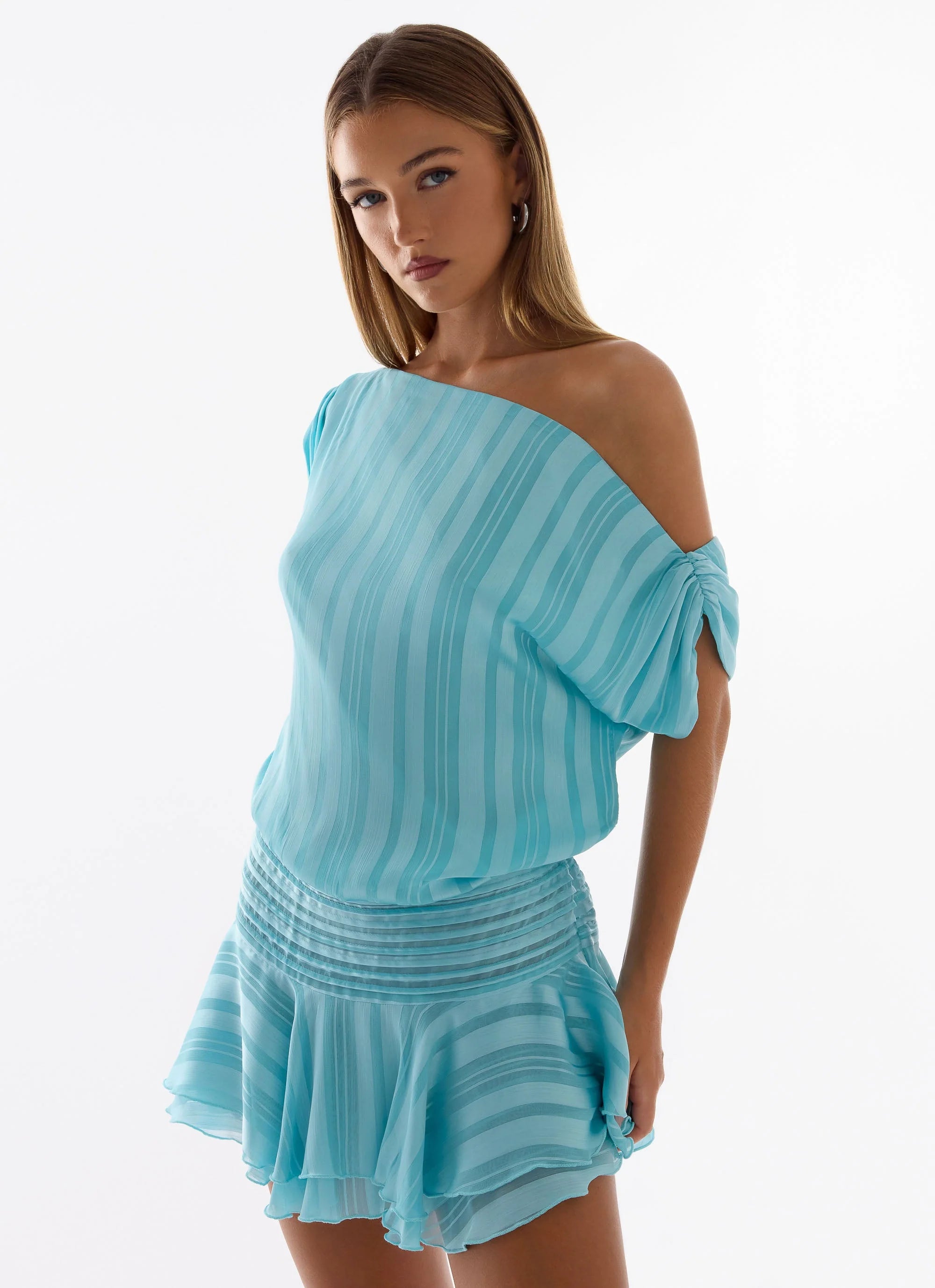 Lowey Mini Dress Pale Blue