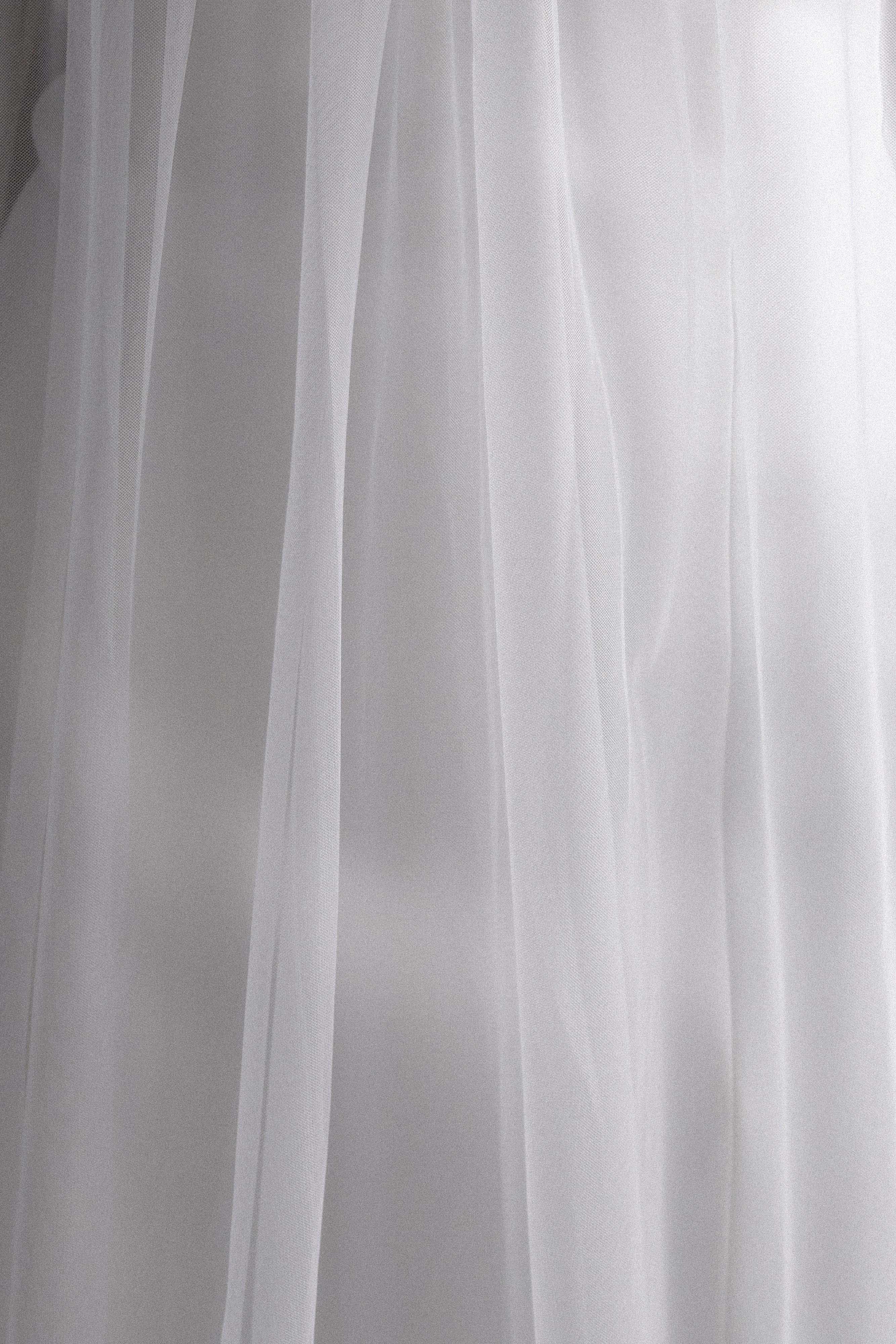Bettany Chiffon Strapless Maxi Dress White