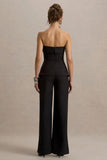 Noemi Black Bandeau Tailored Jumpsuit