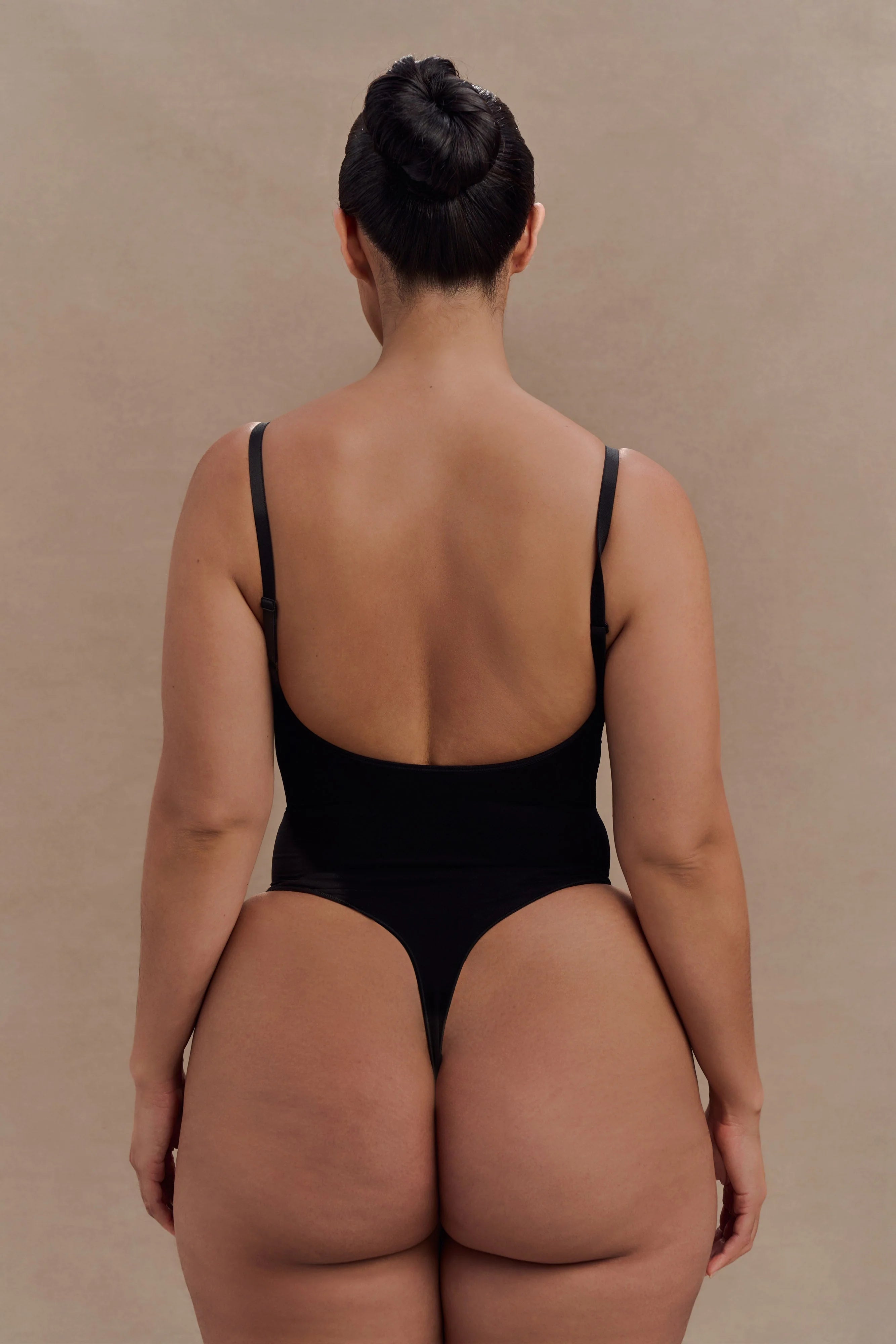 Alyssa Backless Shapewear Bodysuit Black