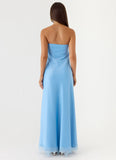 Yanina Strapless Maxi Dress Blue
