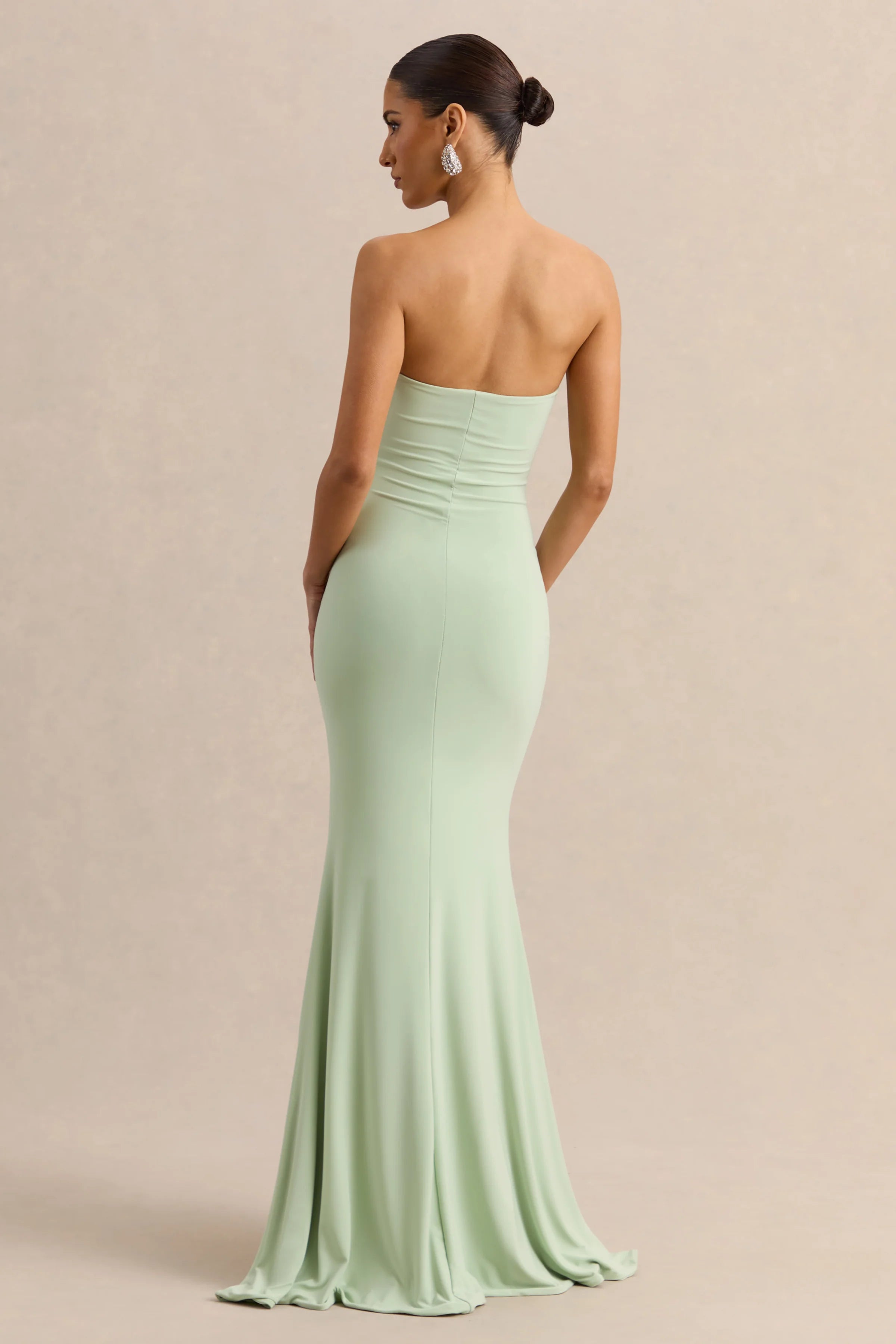 Melva Mint Bandeau Maxi Dress