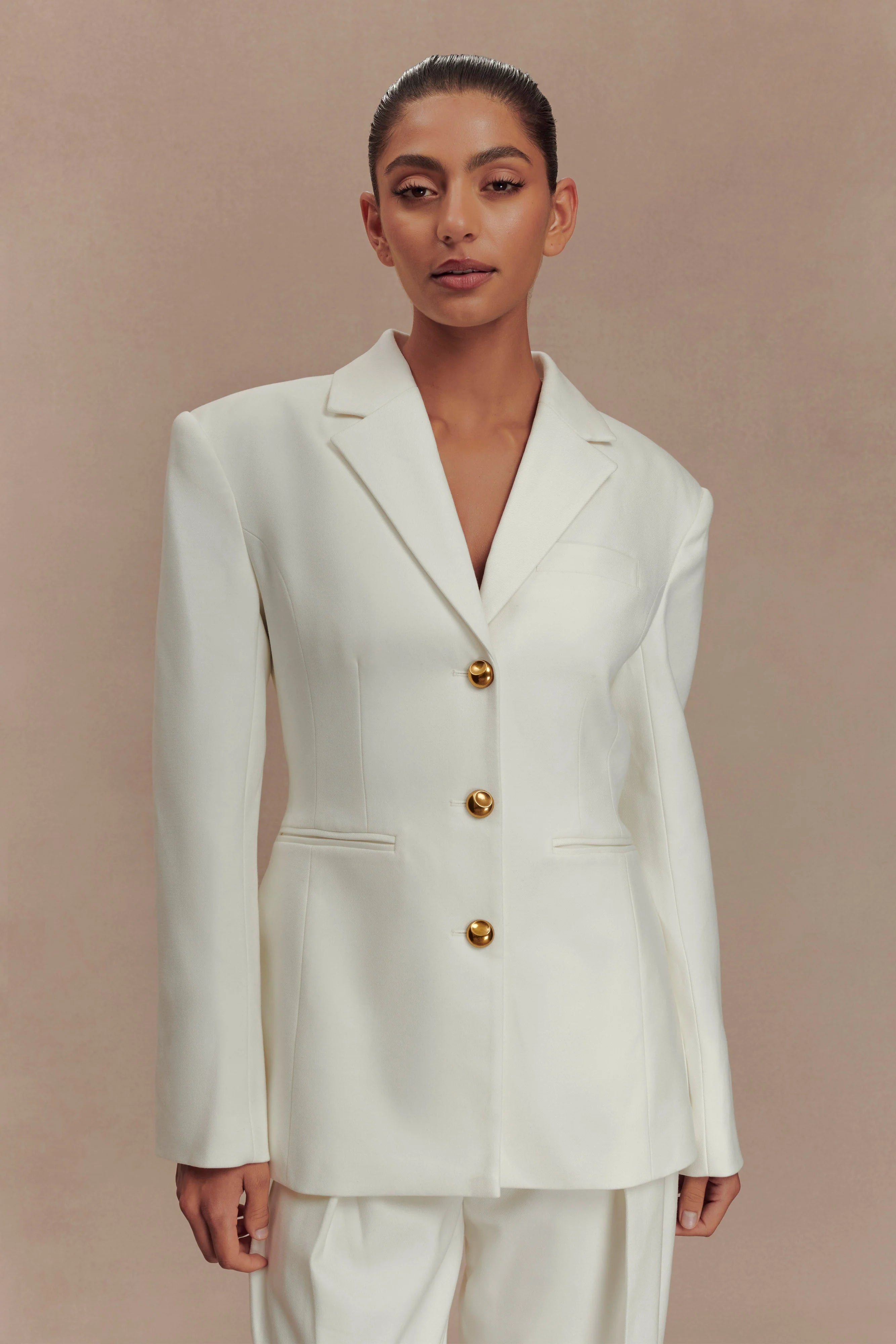 Bellamy Cinched Blazer Ivory