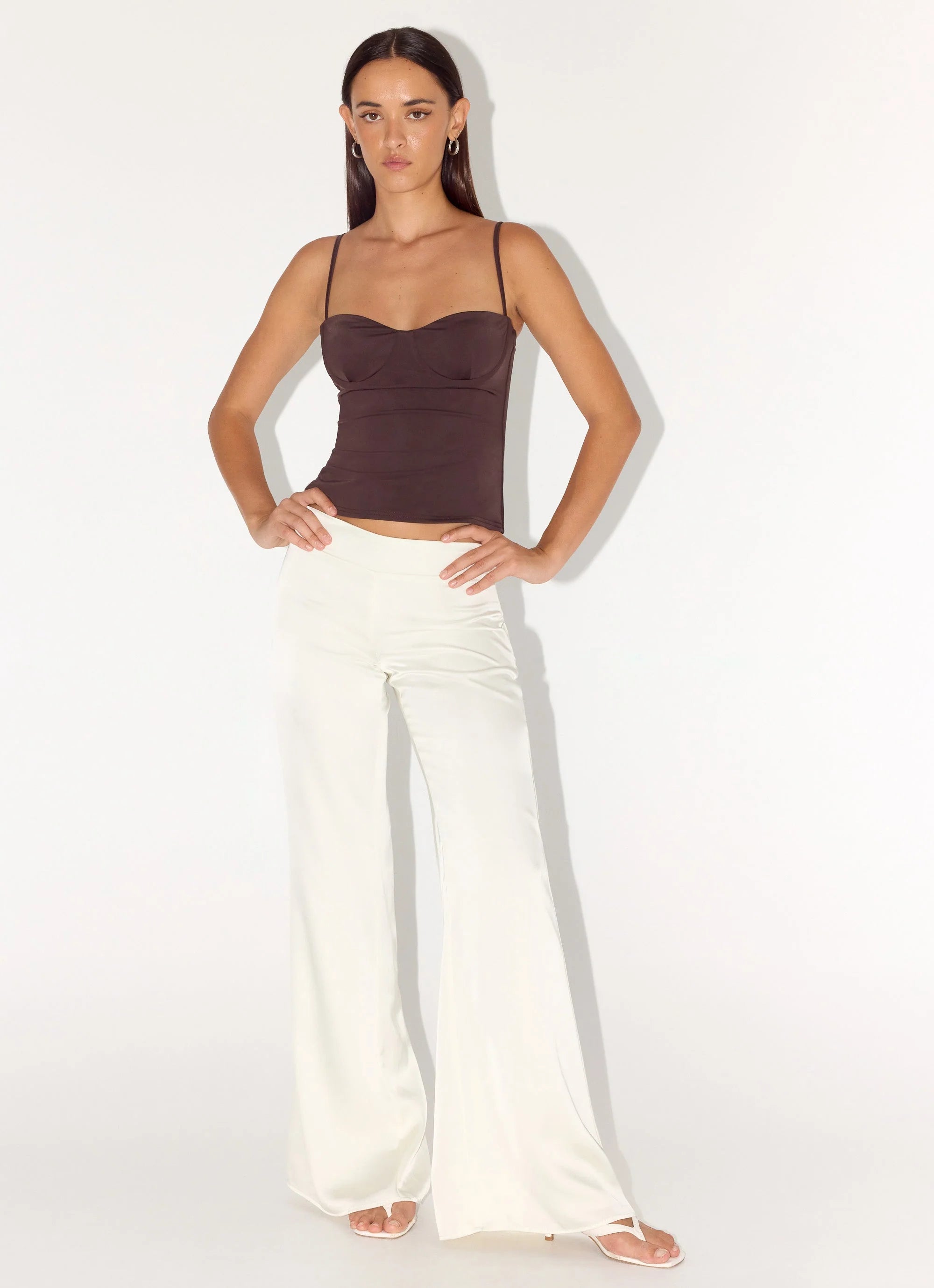 Elmah Low Rise Pants White