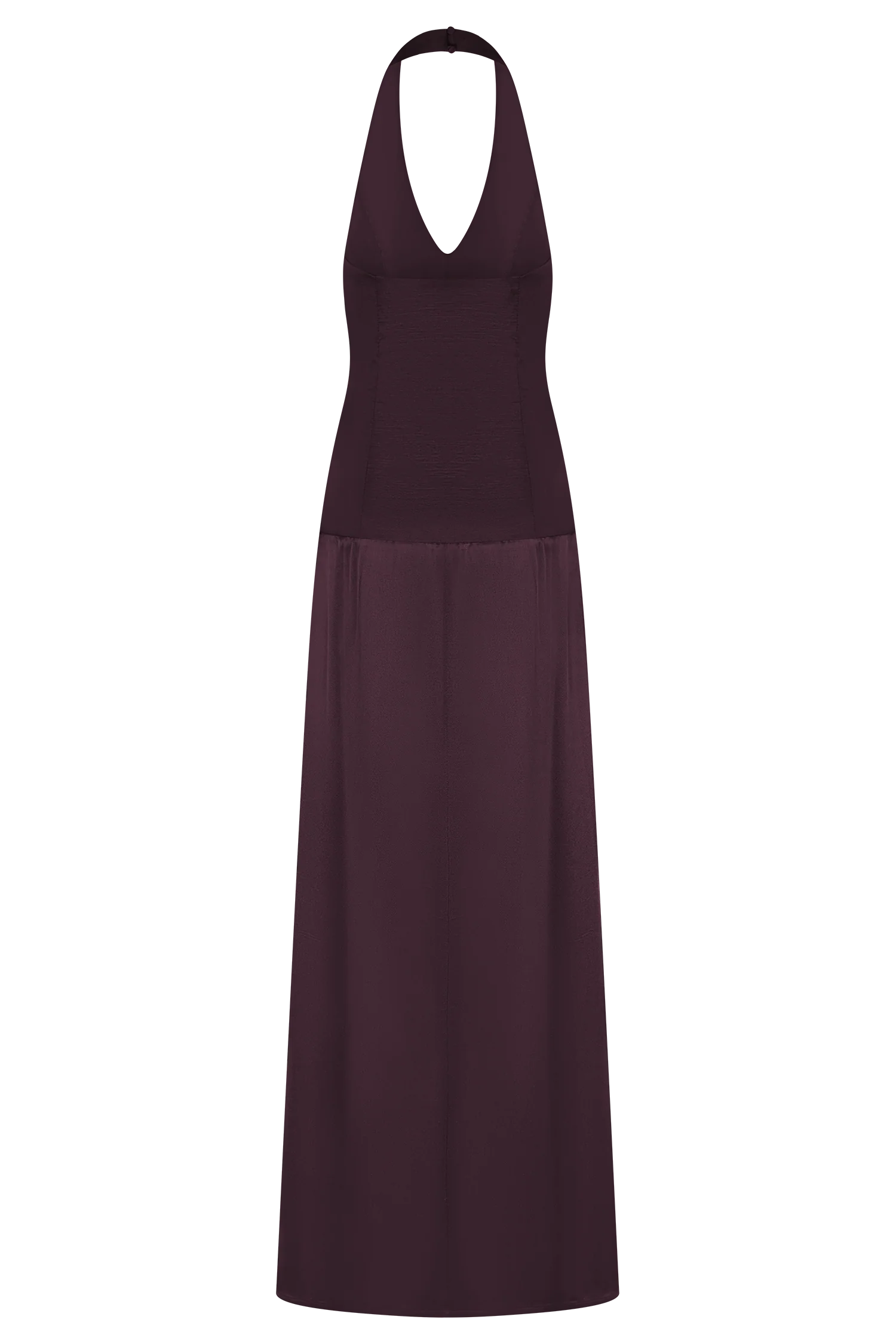 Maura Taffeta And Satin Maxi Dress Wine