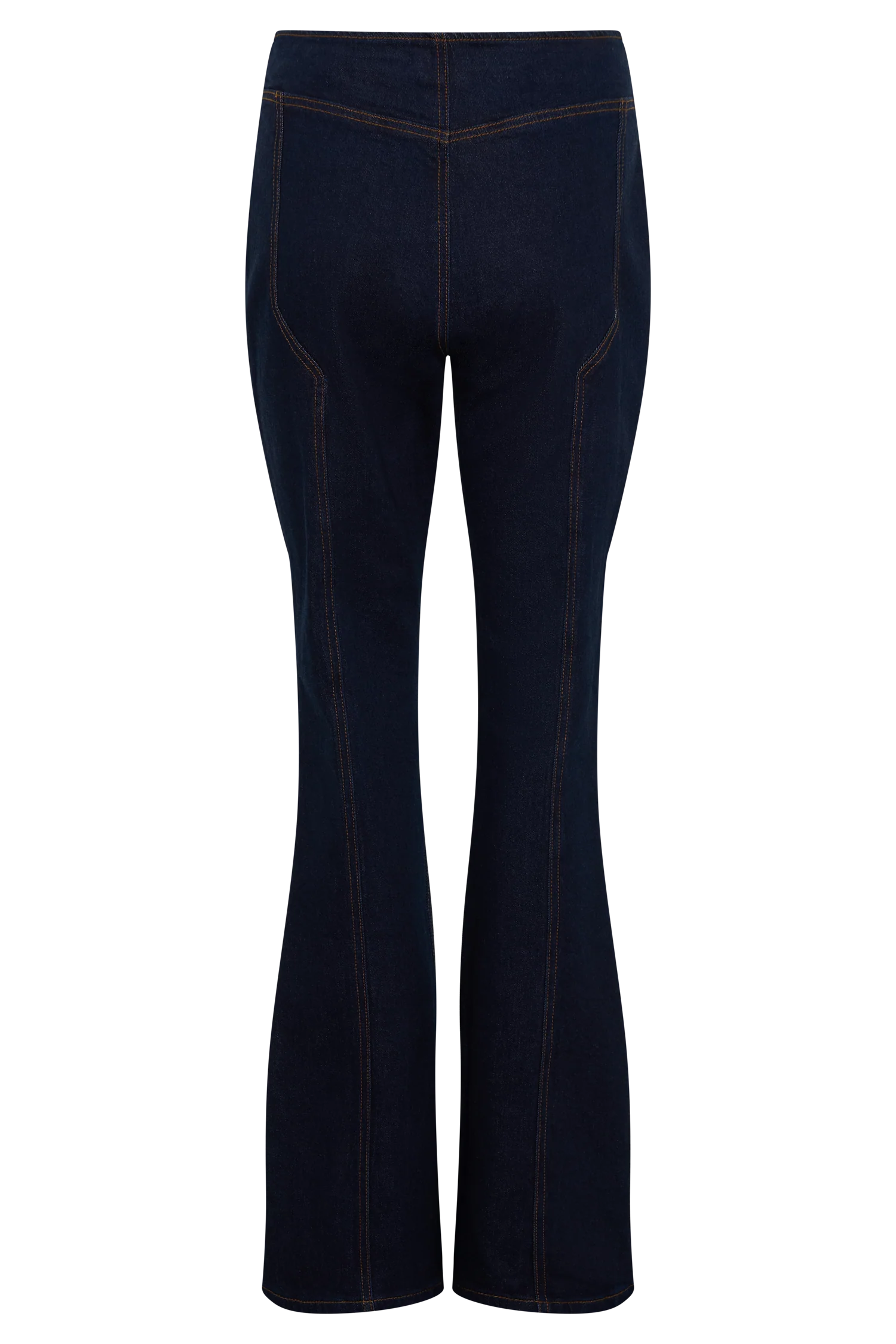 Clio Paneled Flare Jeans Indigo Blue