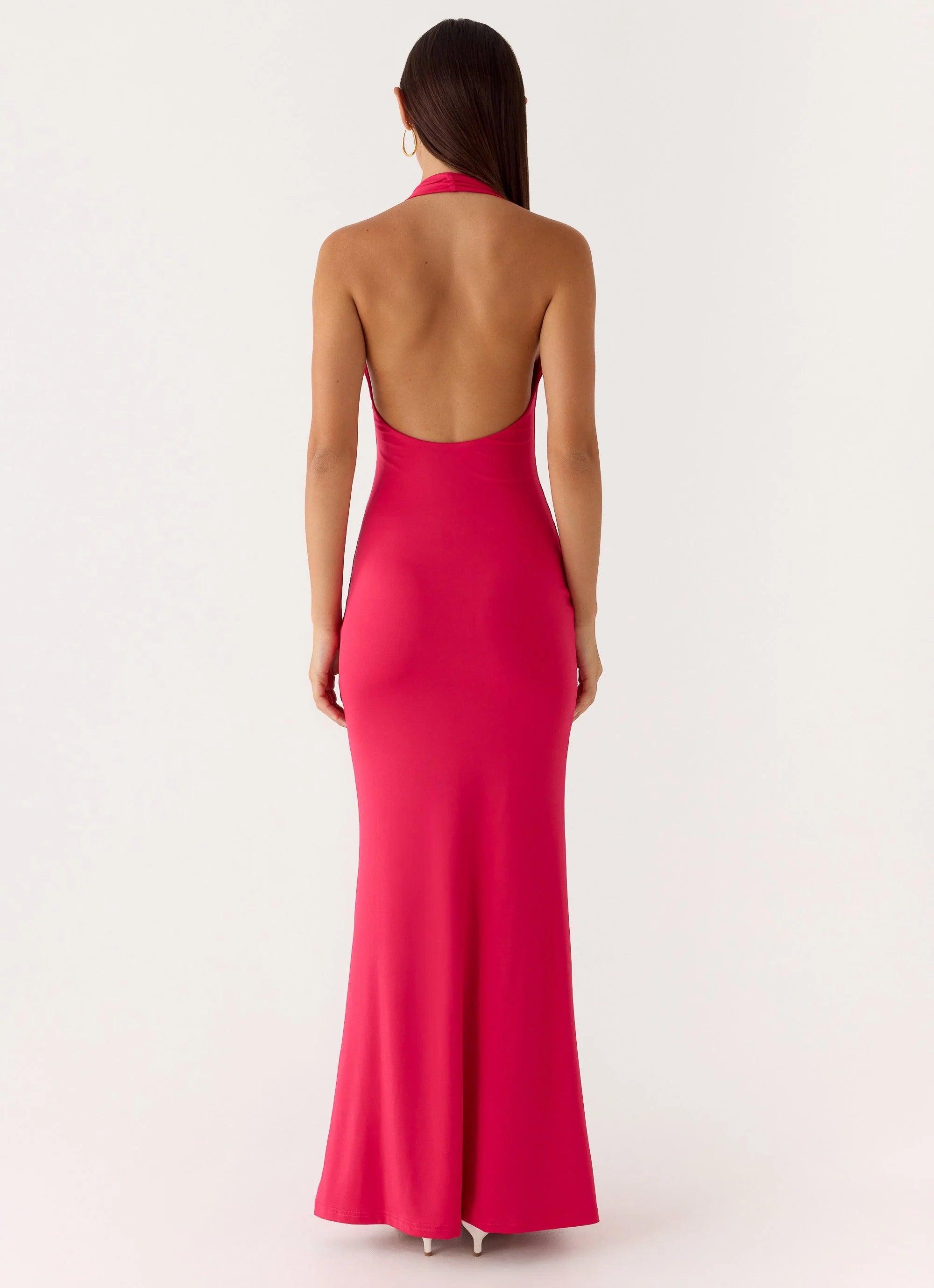 Emiliana Maxi Dress Red Magenta