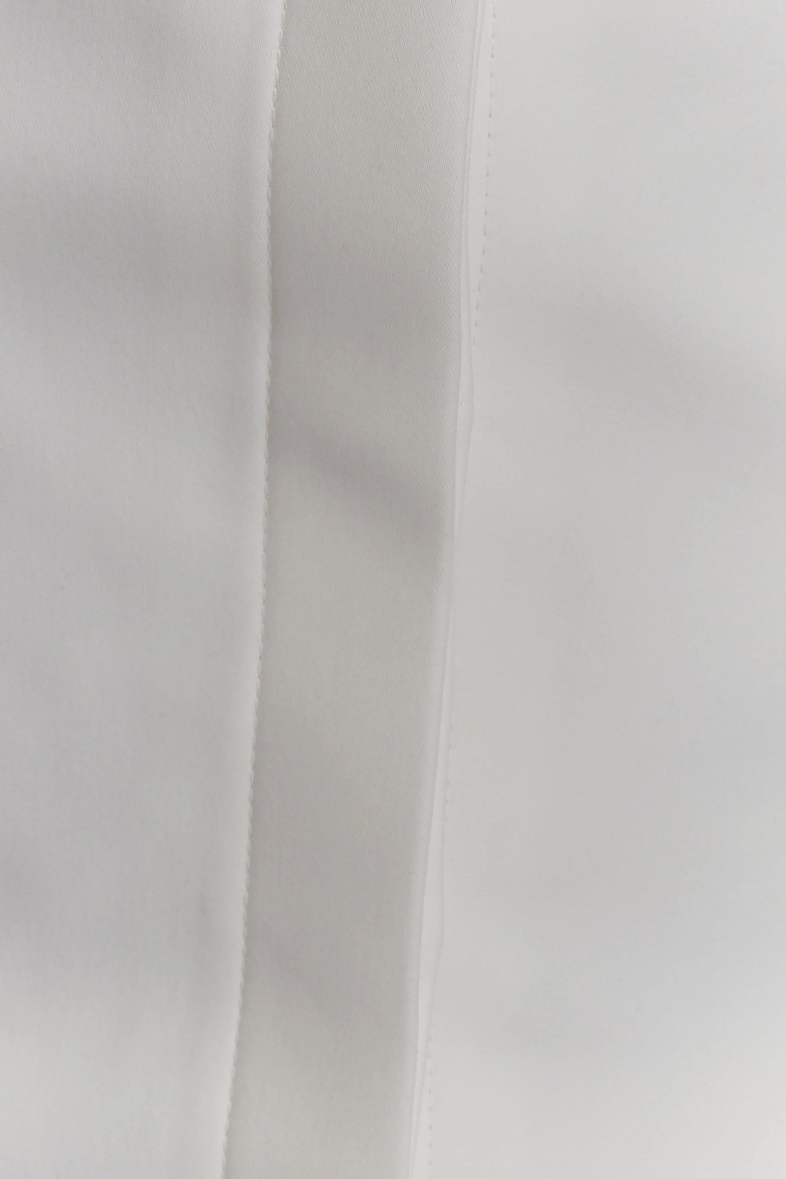 Carina Peplum Cotton Shirt Dress White