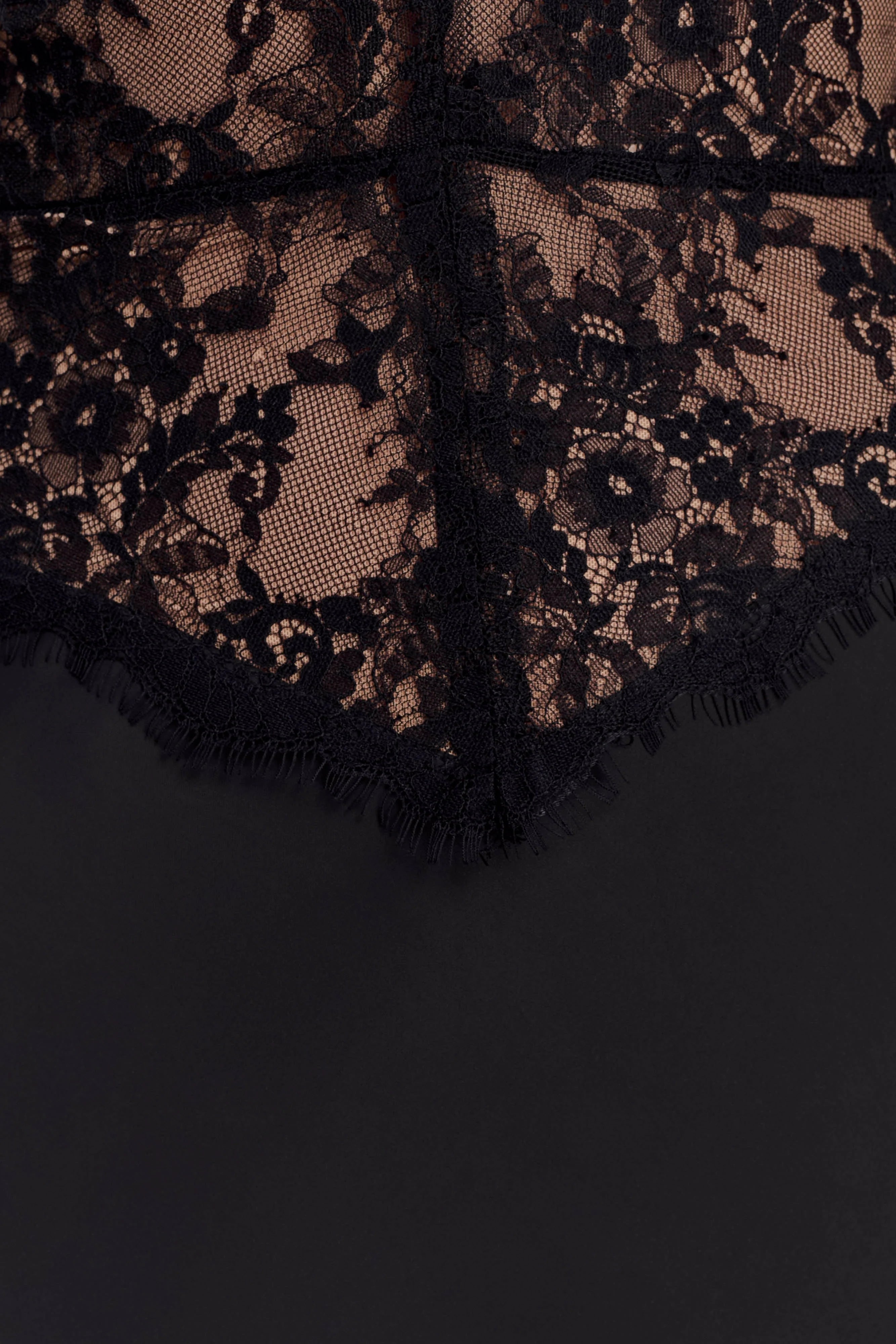 Sascha Lace And Satin Halter Maxi Dress Black