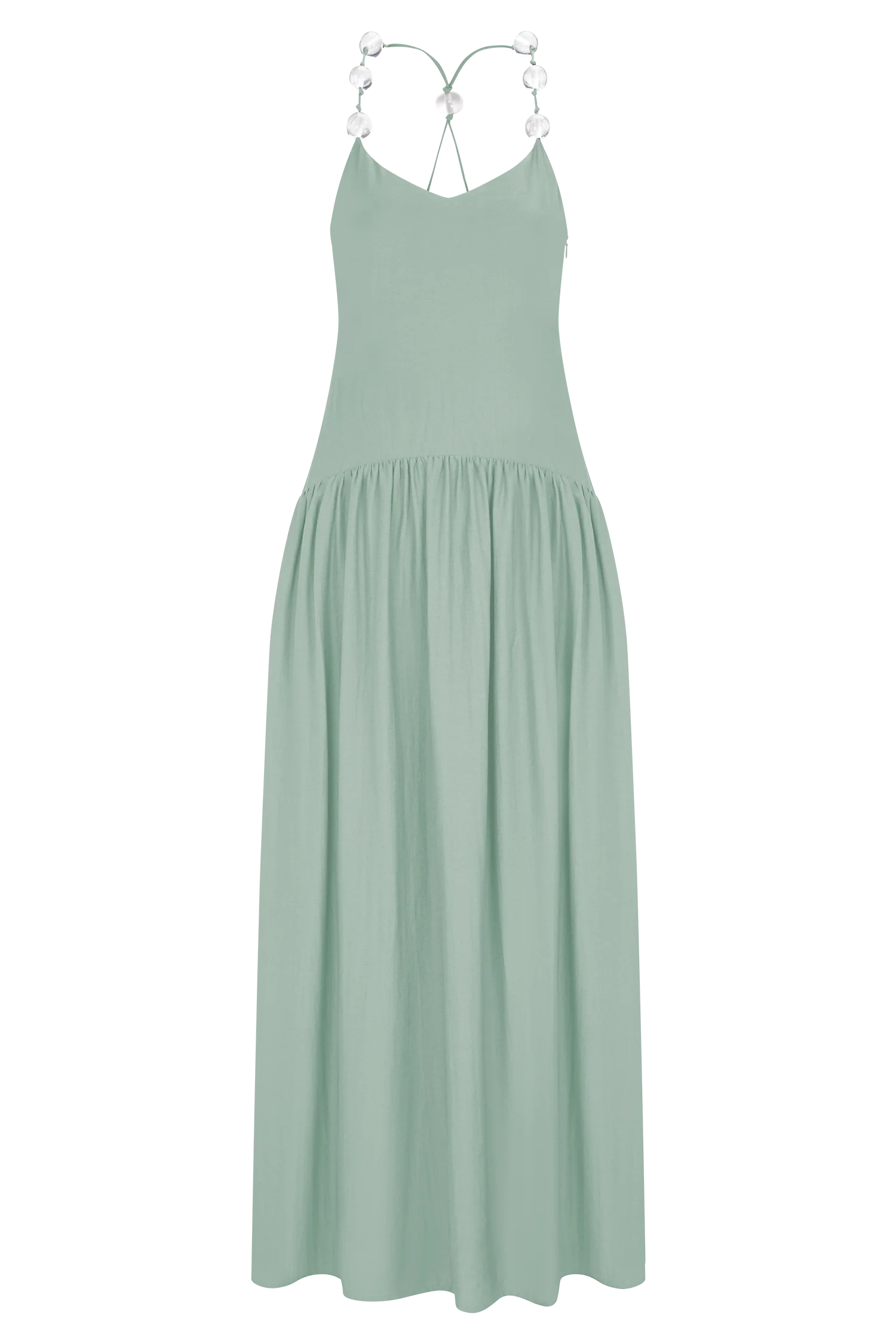 Darling Linen Maxi Dress Sage