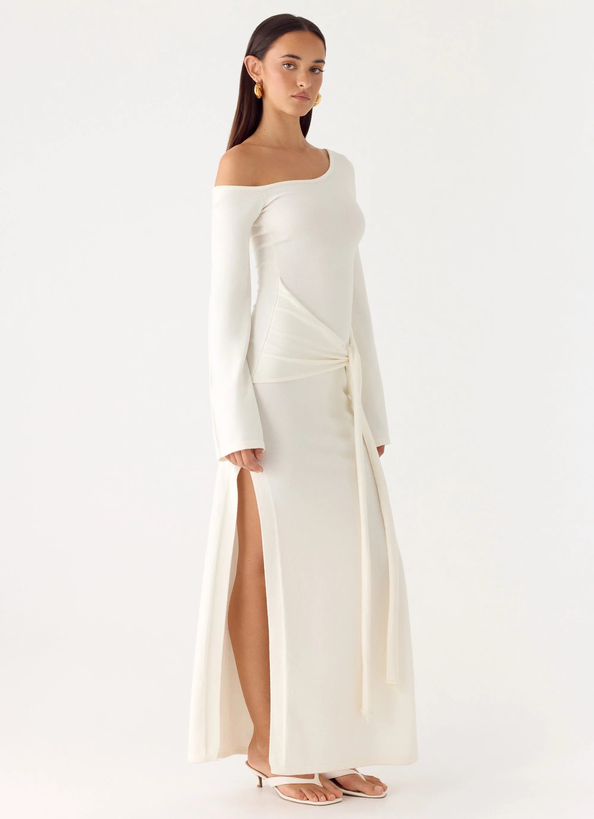 Kova Knit Maxi Dress White