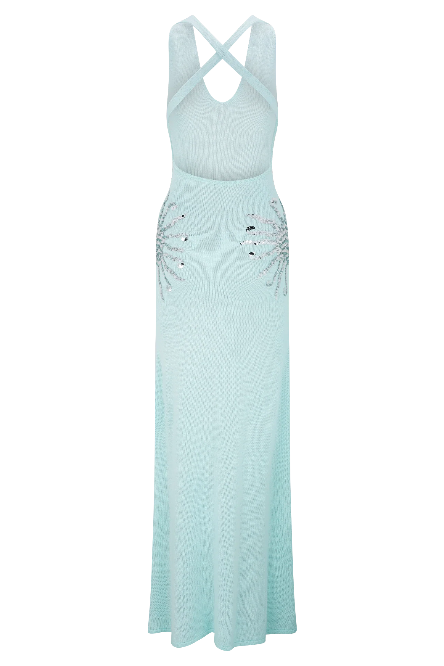 Ellington Knit Maxi Dress With Sequin Lagoon