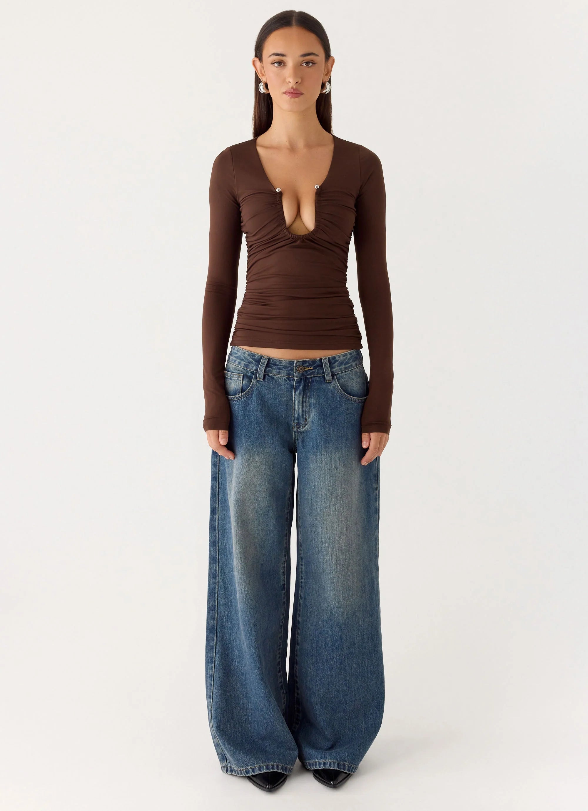 Francis Long Sleeve Top Chocolate