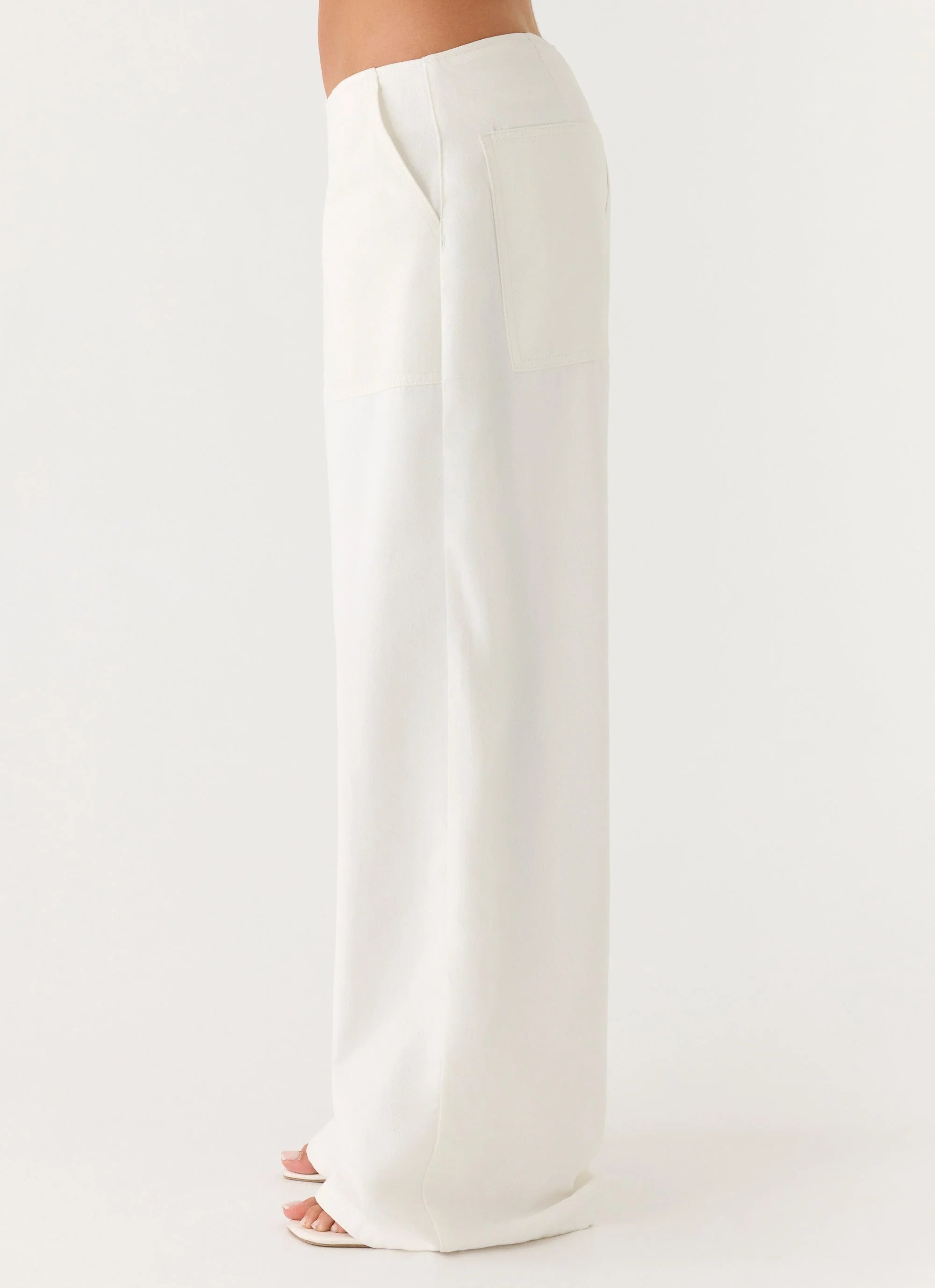 Seethal Low Rise Pants White
