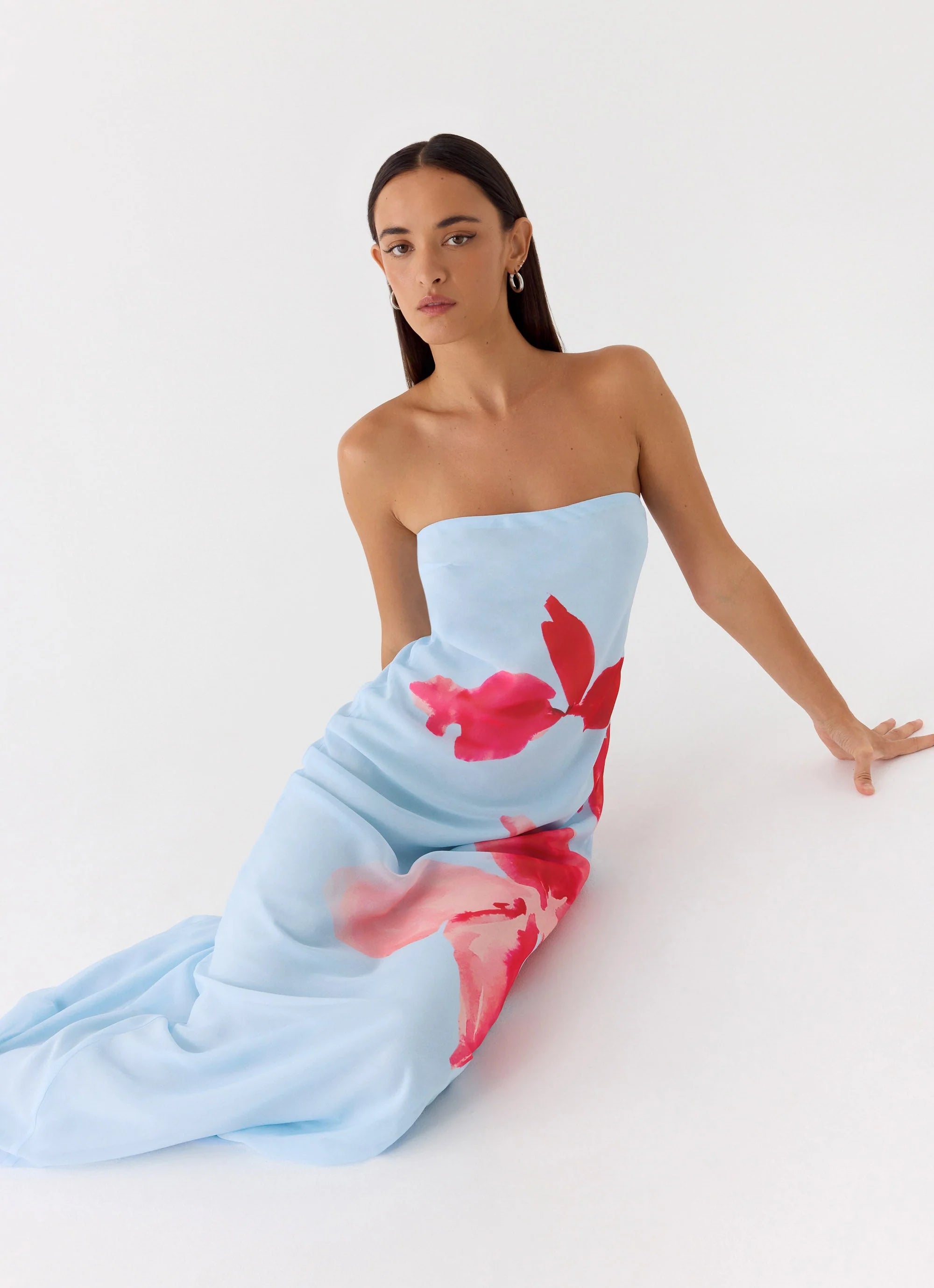 Amelle Maxi Dress Blue Petal