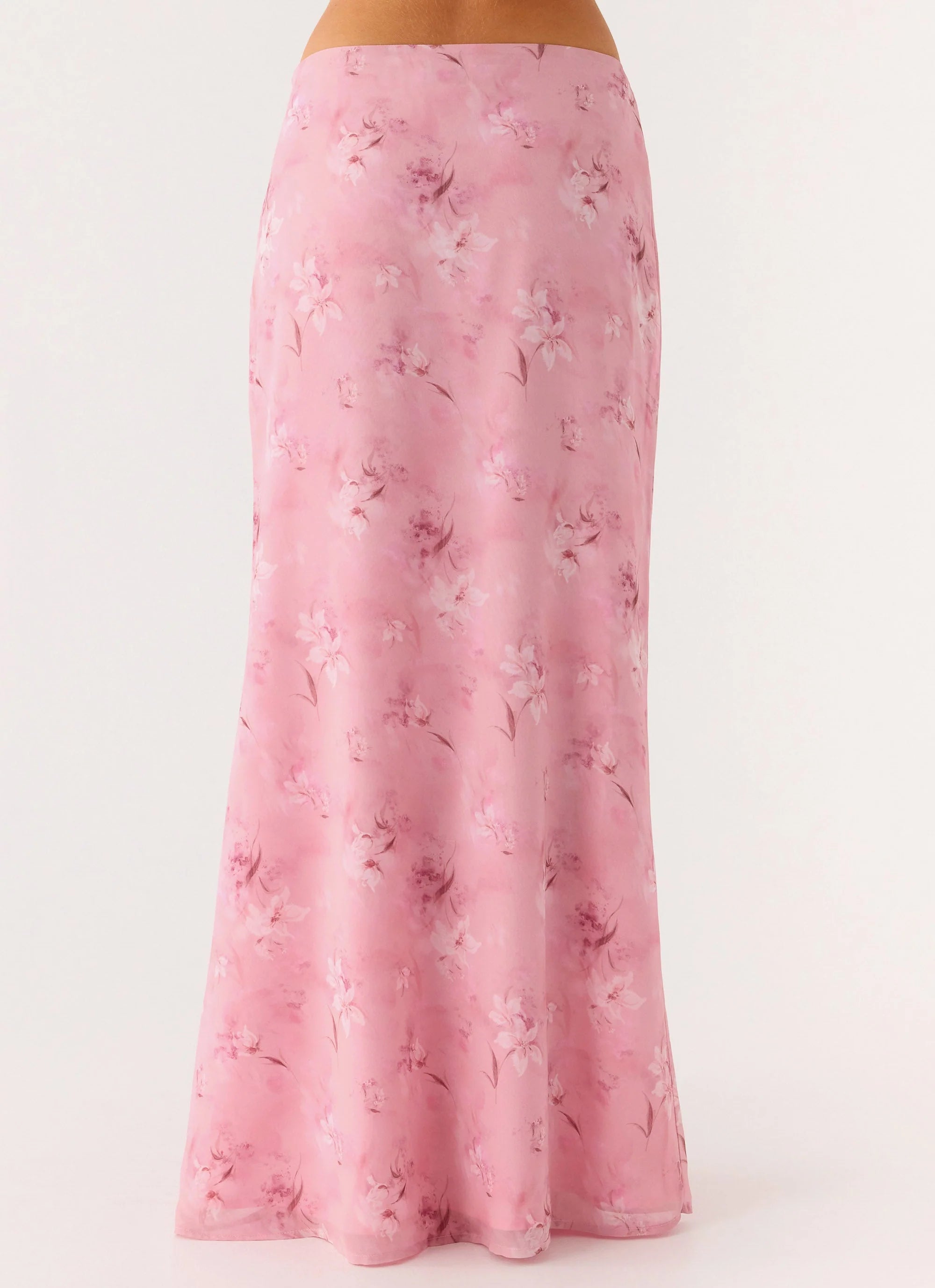 Soulful Low Rise Maxi Skirt Vintage Floral