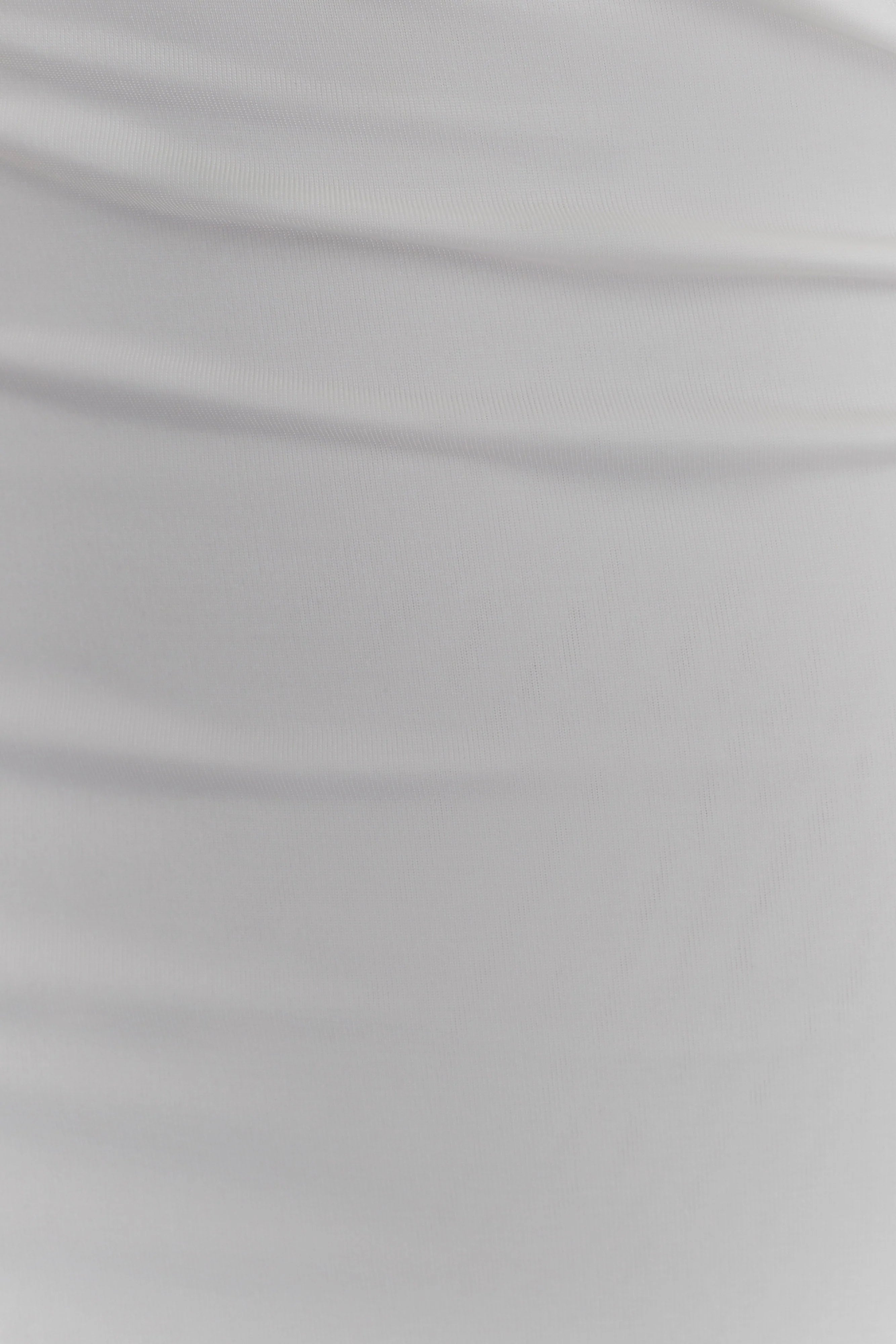 Lottie Slinky Maxi Dress With Split White