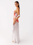 Loire Maxi Dress Peach Rose