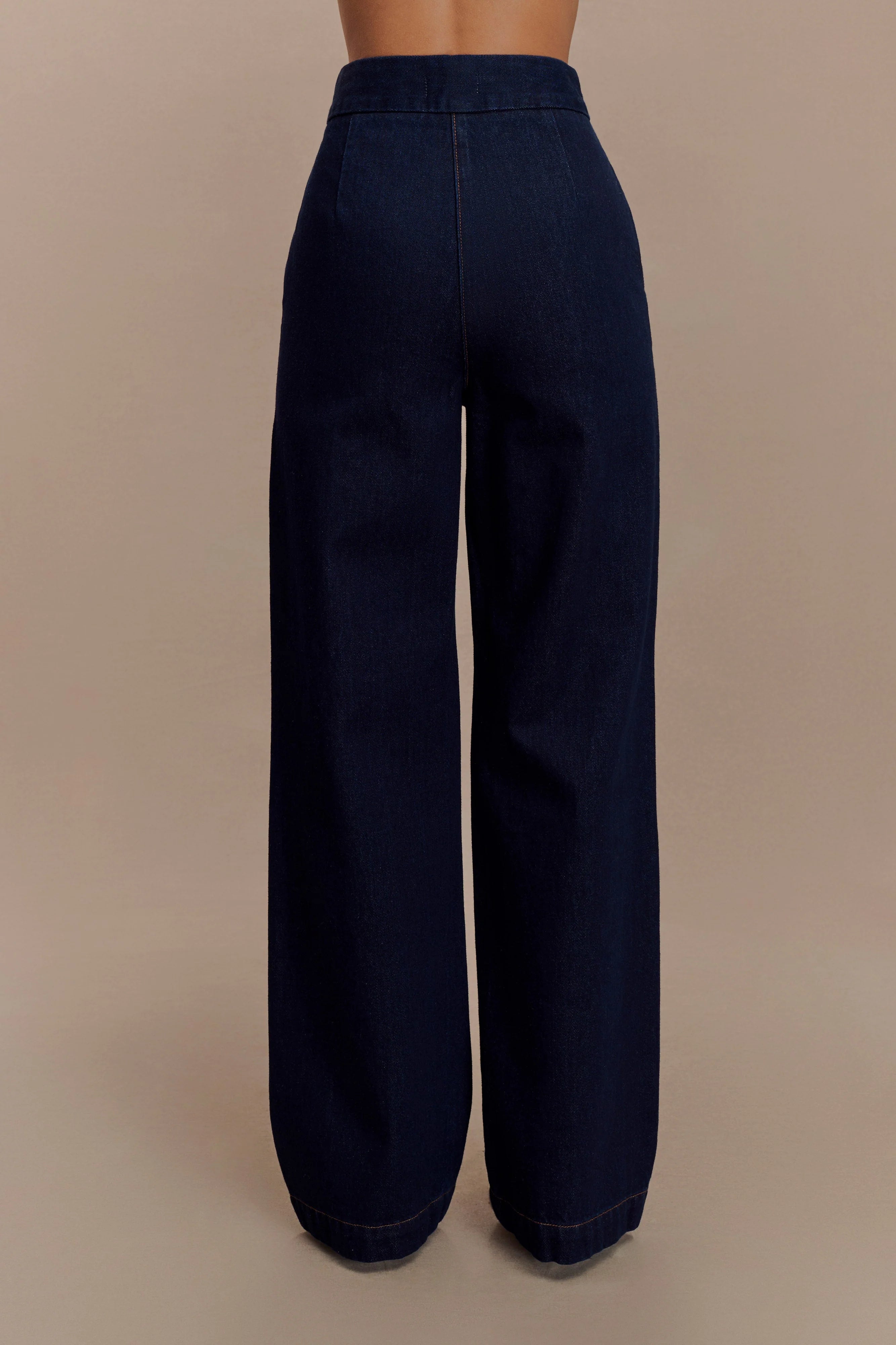 Rayne Wide Leg Denim Jeans Indigo Blue