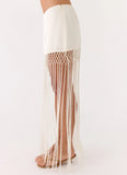 Mania Tassel Mini Skirt Ivory